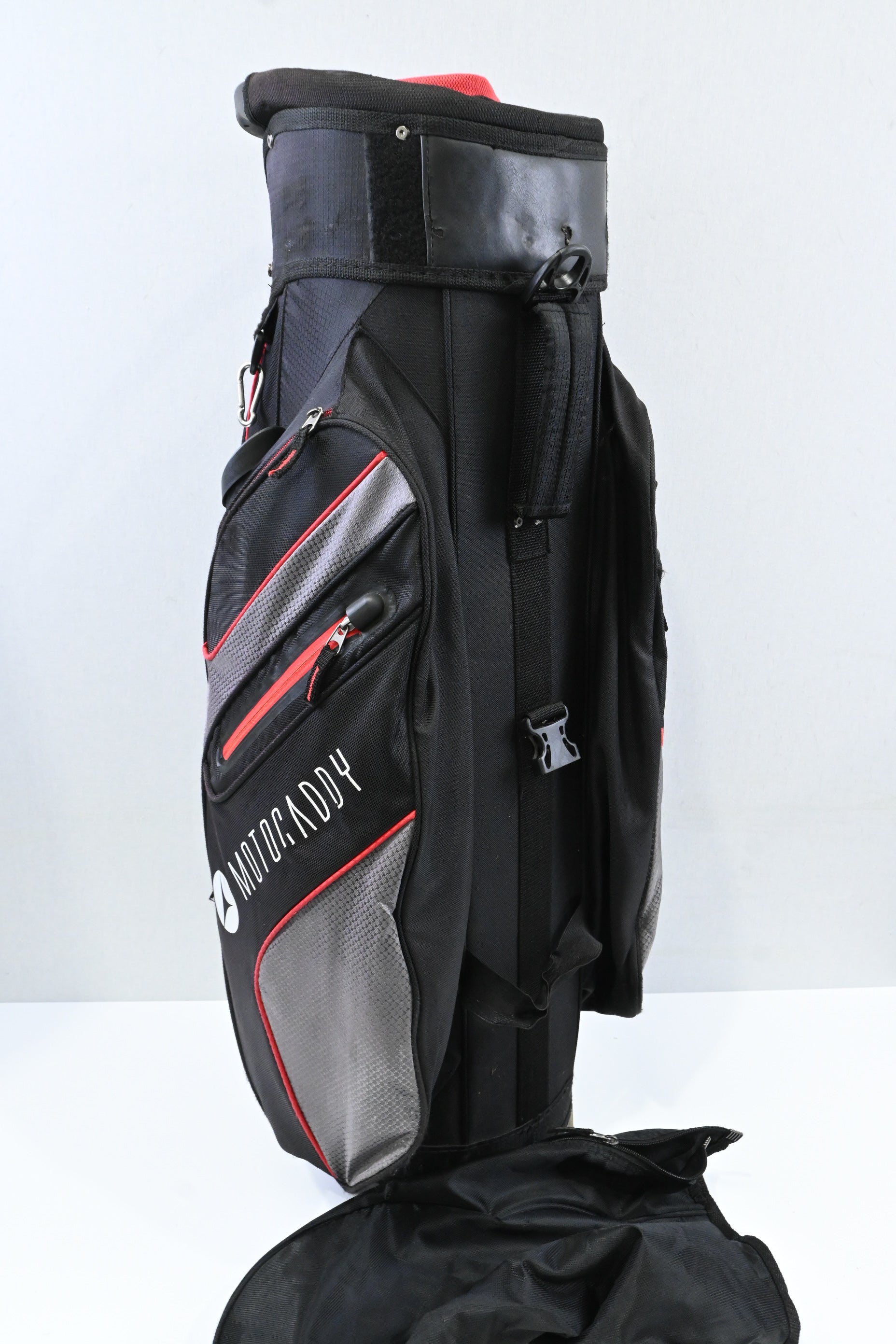 Motocaddy Club Series Cart Bag / 14-Way Divider / Black, Red