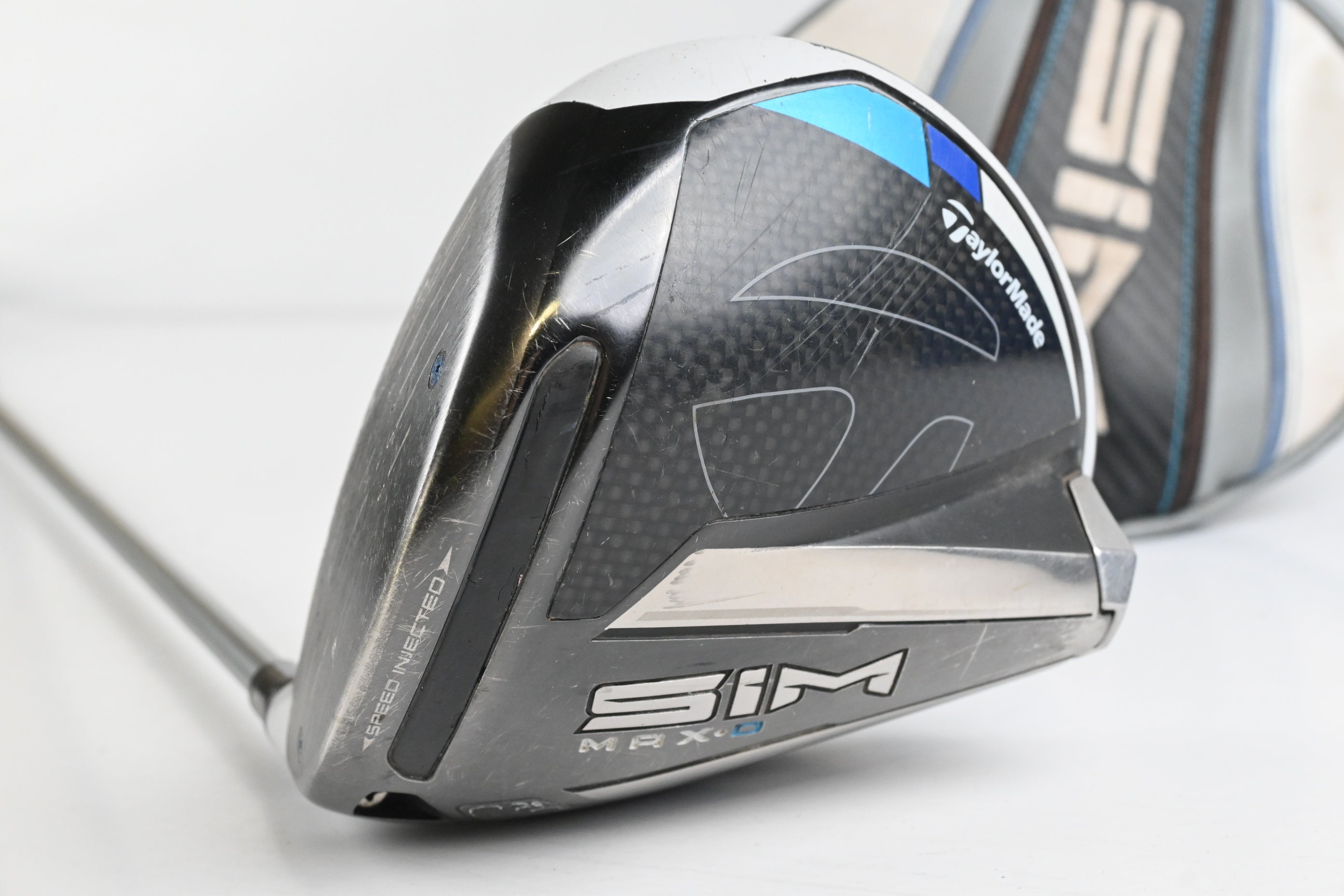 Left Hand Taylormade SIM Max D Driver / 9 Degree / Senior Flex Helium 4 Shaft