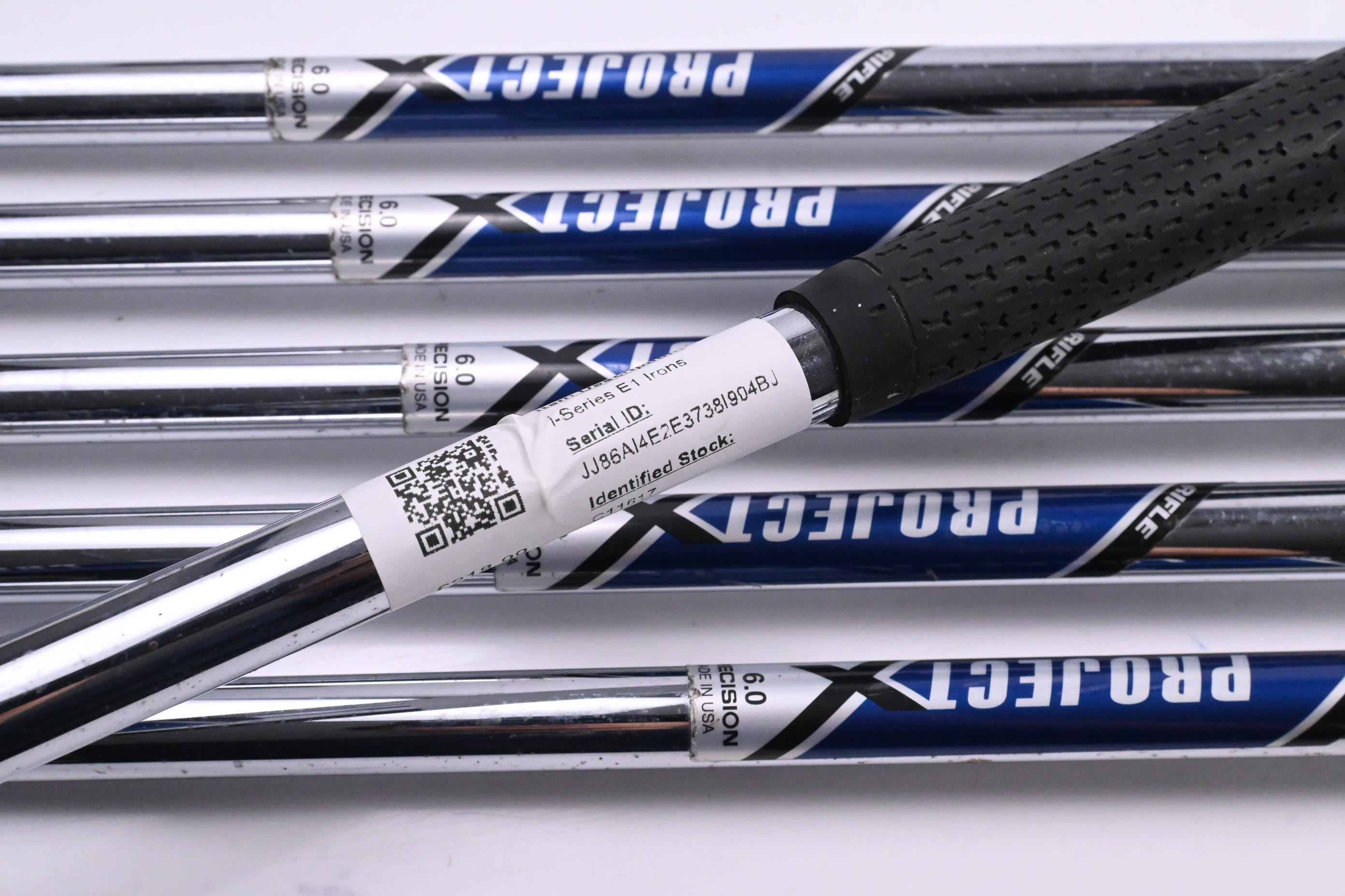 Left Hand Ping i-Series E1 Irons / 5-PW / White Dot / Stiff Flex Project X