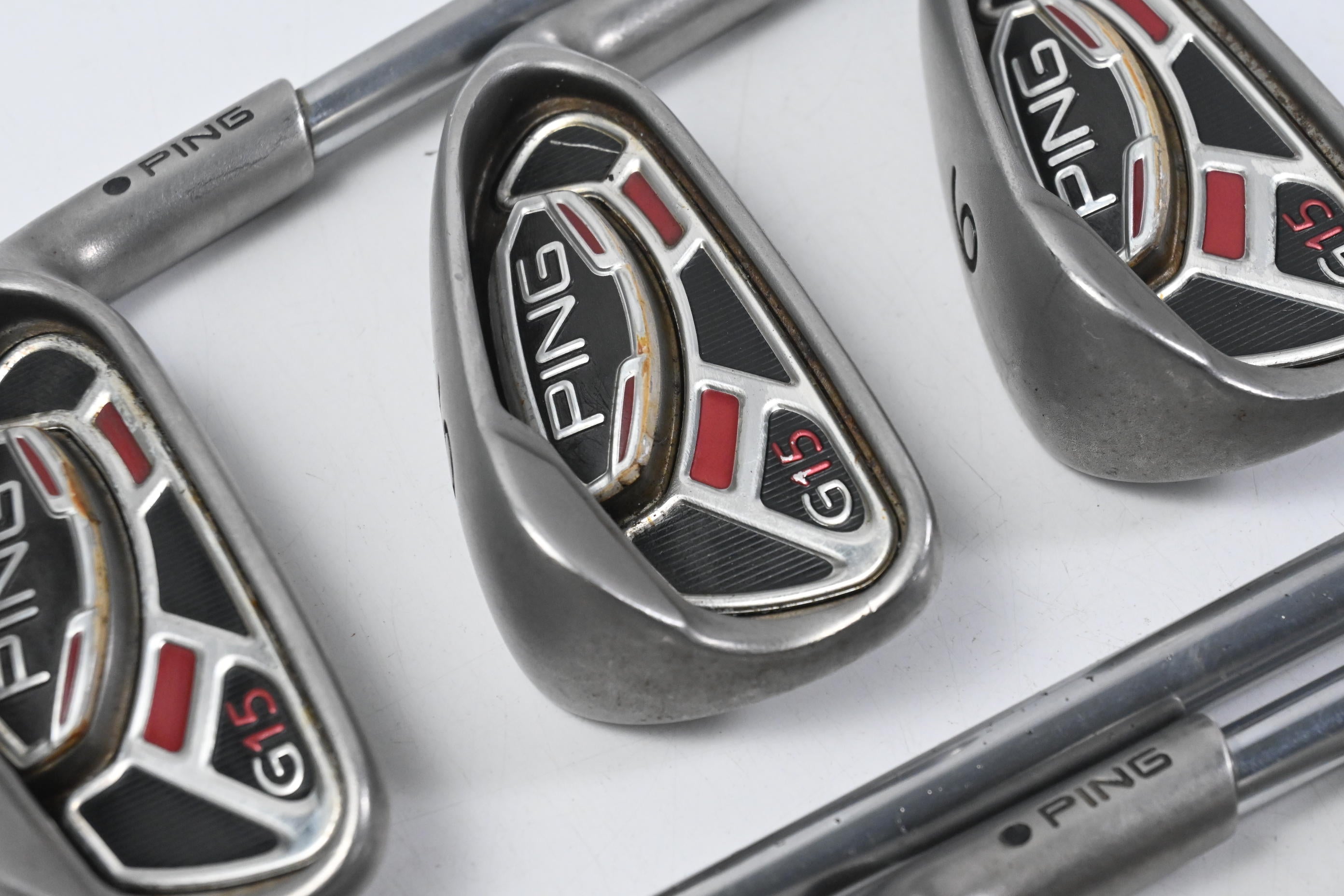 Ping G15 Irons / 4-PW / Black Dot / Regular Flex Ping AWT Shafts