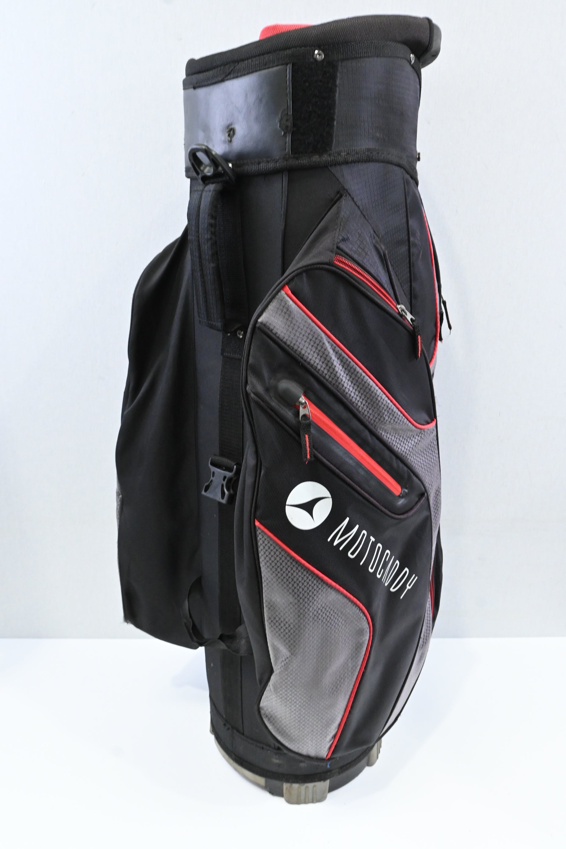 Motocaddy Club Series Cart Bag / 14-Way Divider / Black, Red