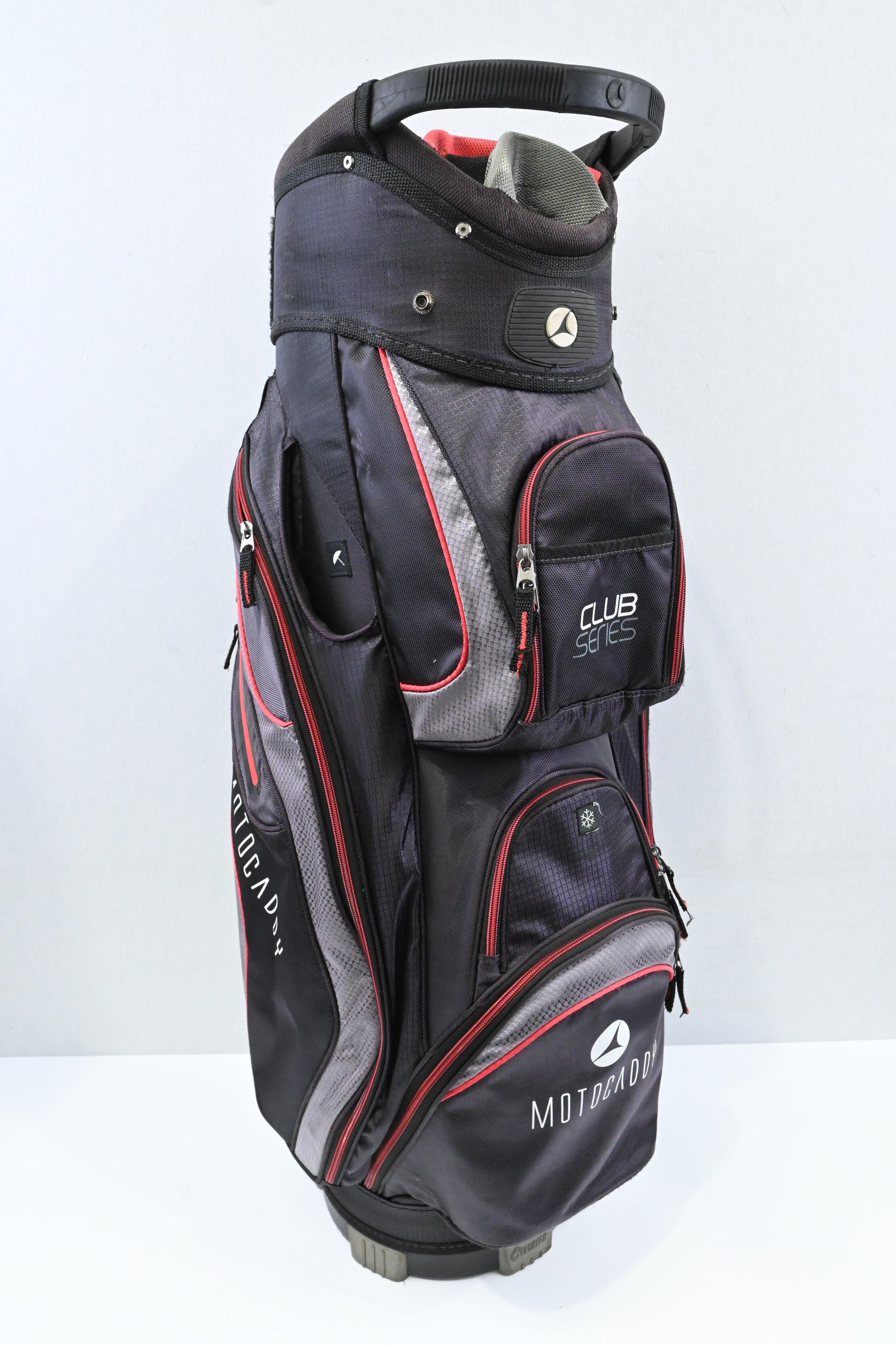 Motocaddy Club Series Cart Bag / 14-Way Divider / Black, Red