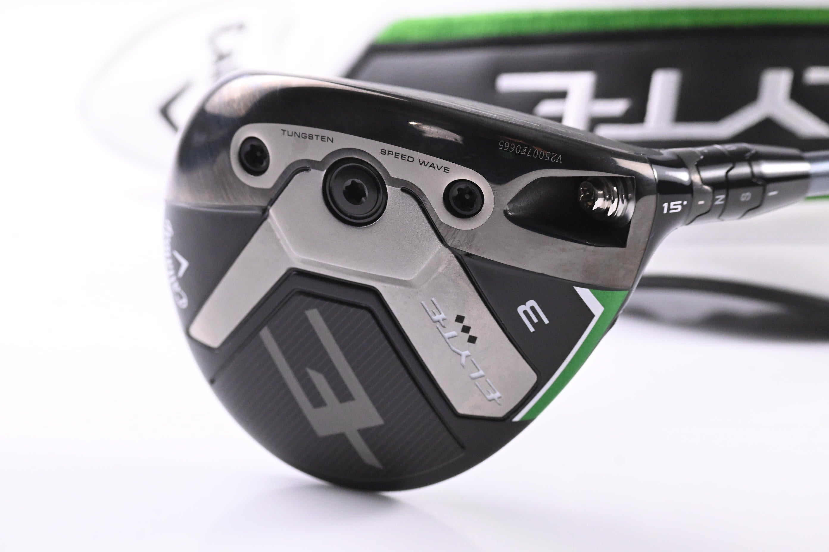 Callaway Elyte Triple Diamond #3 Wood / 15 Degree / Stiff Flex Aretera EC1 Blue