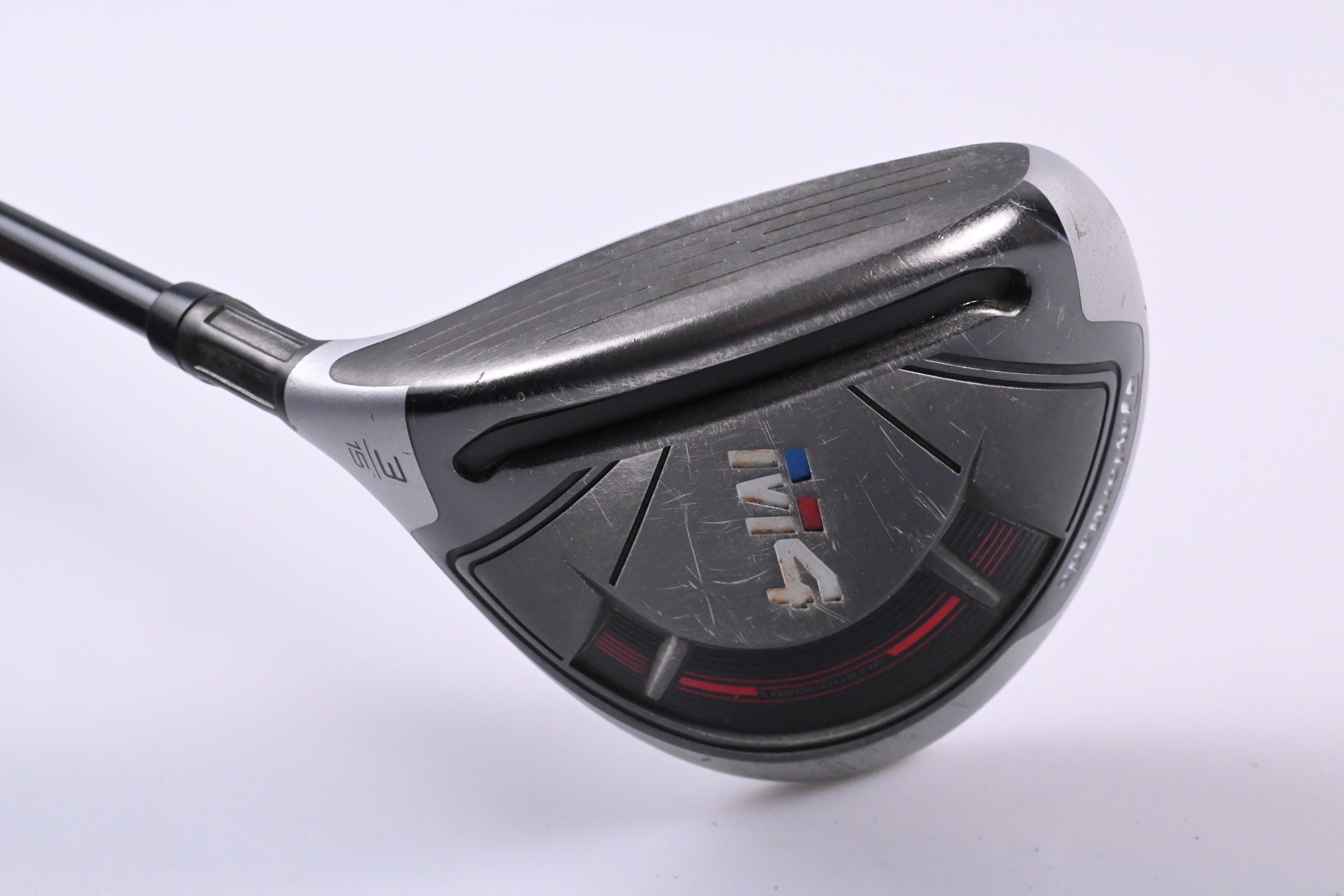 Left Hand Taylormade M4 #3 Wood / 15 Degree / Stiff Flex Fujikura Atmos Red 6