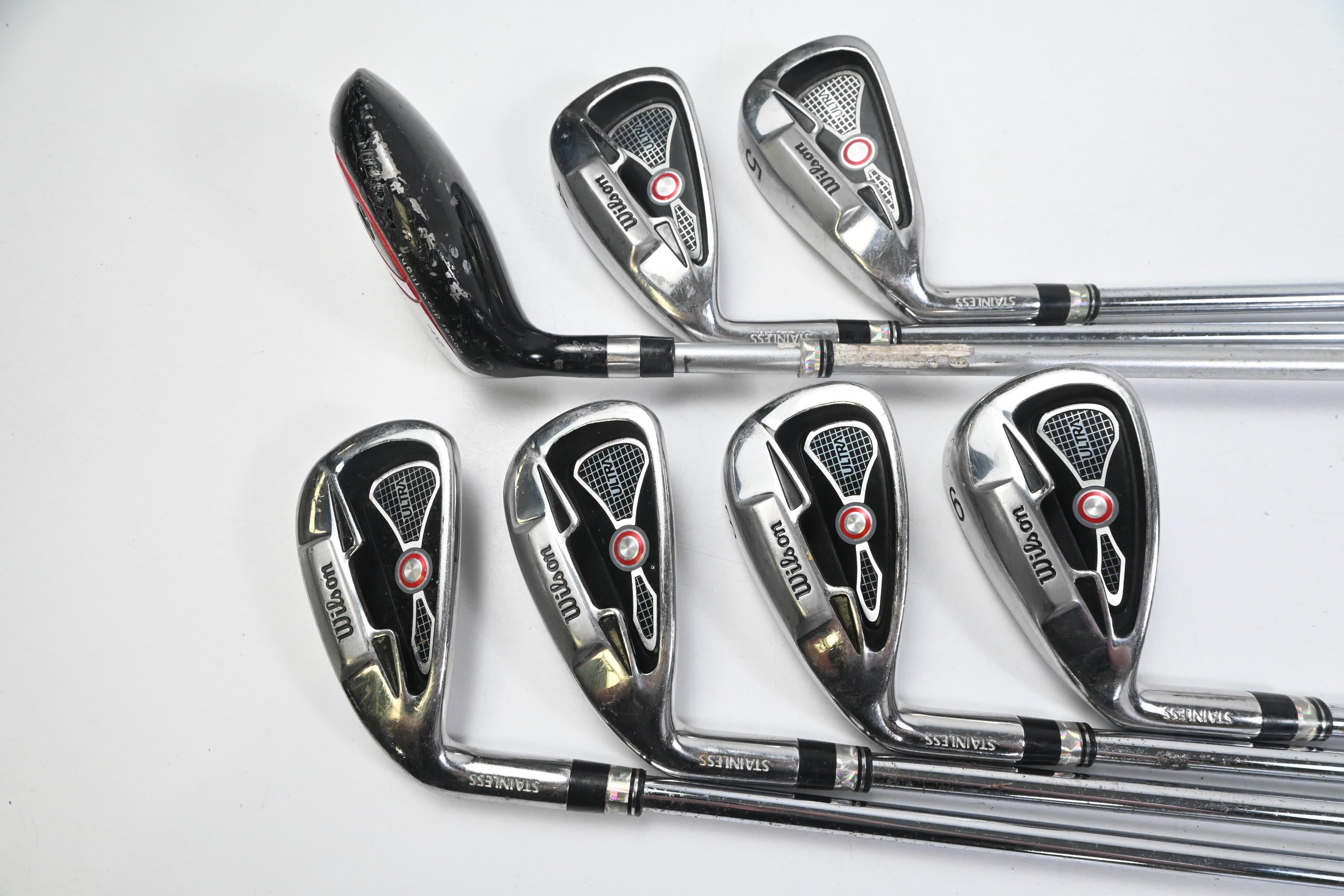 Left Hand Wilson Ultra Irons / 4H+4-9i / Regular Flex Wilson Shafts