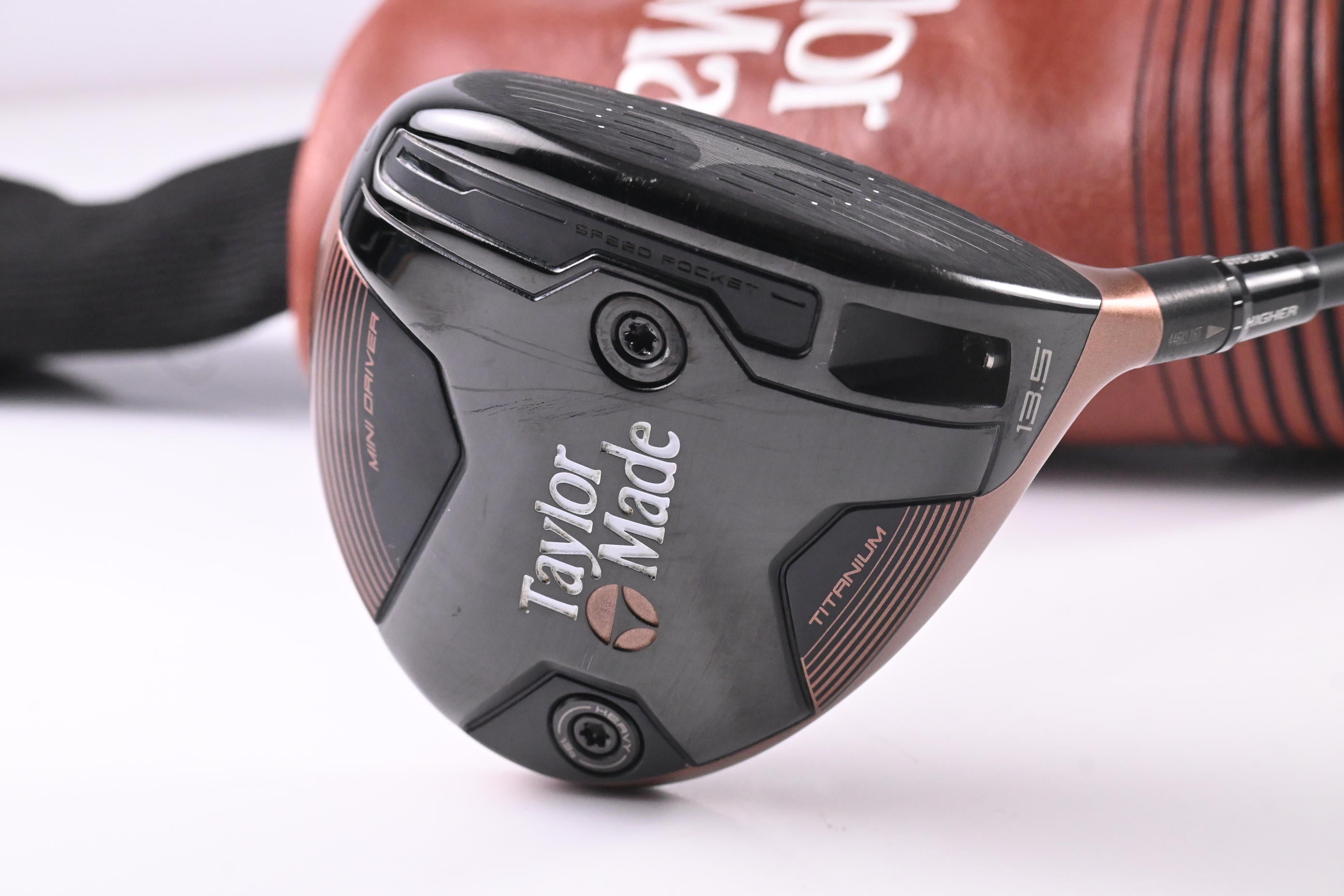 Taylormade BRNR Copper Mini Driver / 13.5 Degree / Stiff Flex Reax 65 Shaft