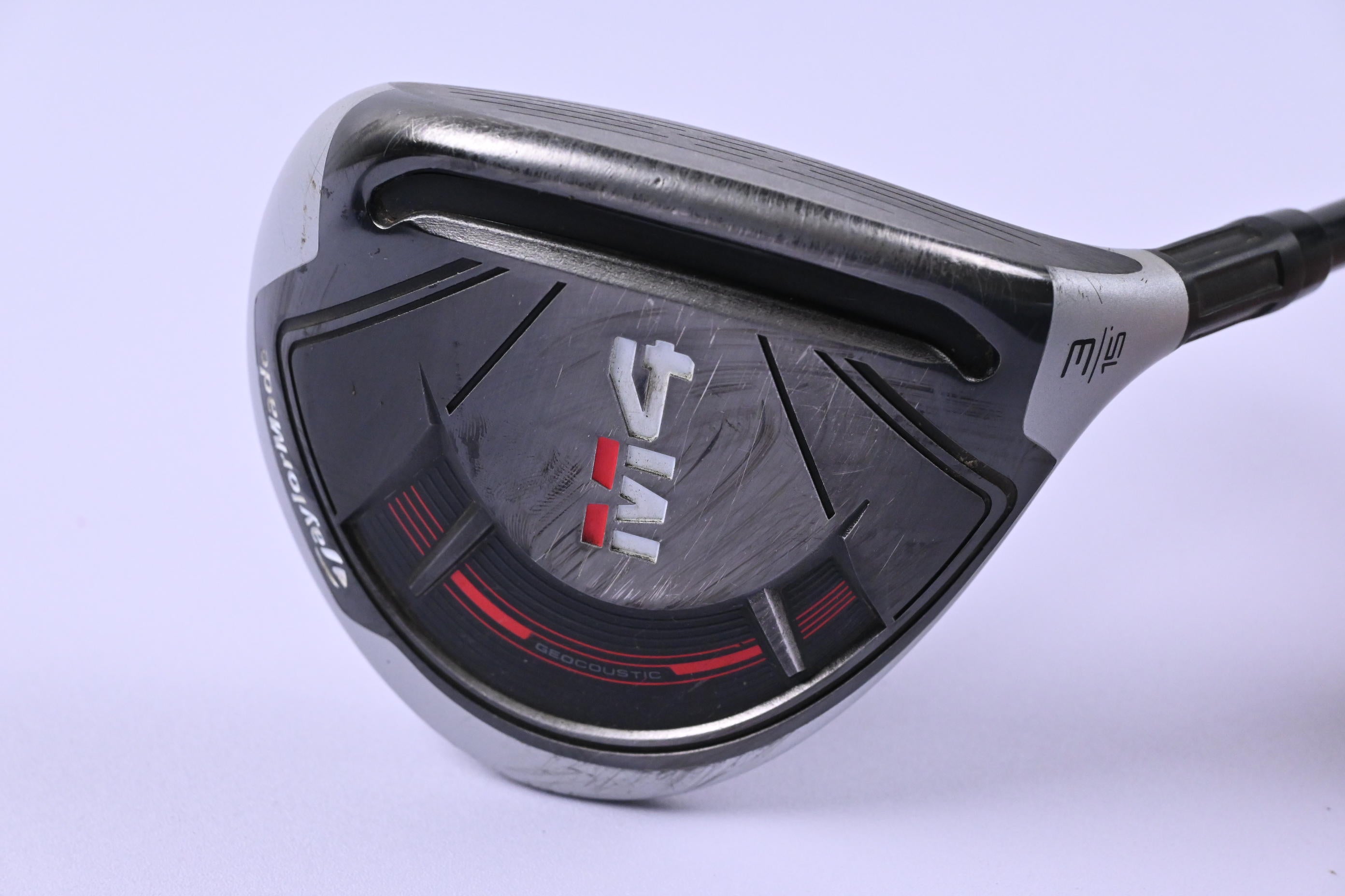 Taylormade M4 #3 Wood / 15 Degree / Stiff Flex Fujikura Atmos Red 6 Shaft
