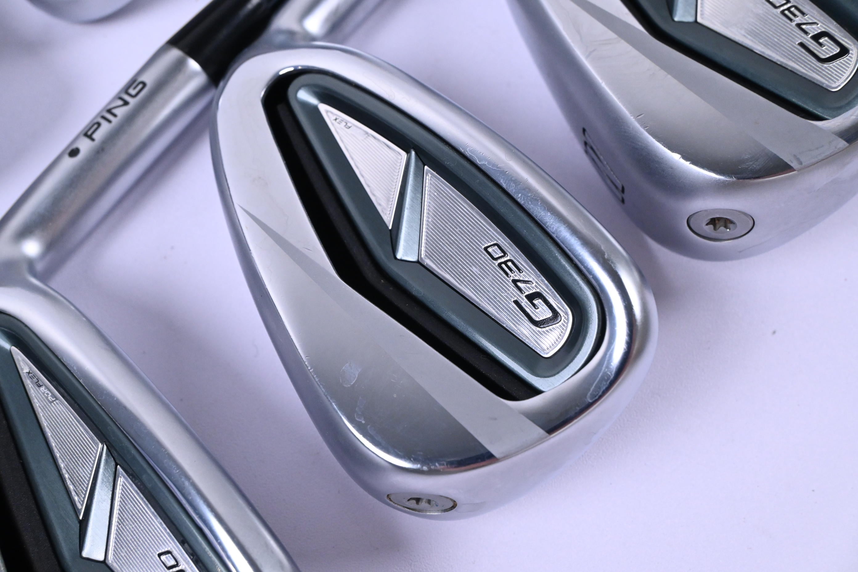 Ping G730 Irons / 5-PW / Black Dot / Regular Flex Recoil Dart 75 Shafts