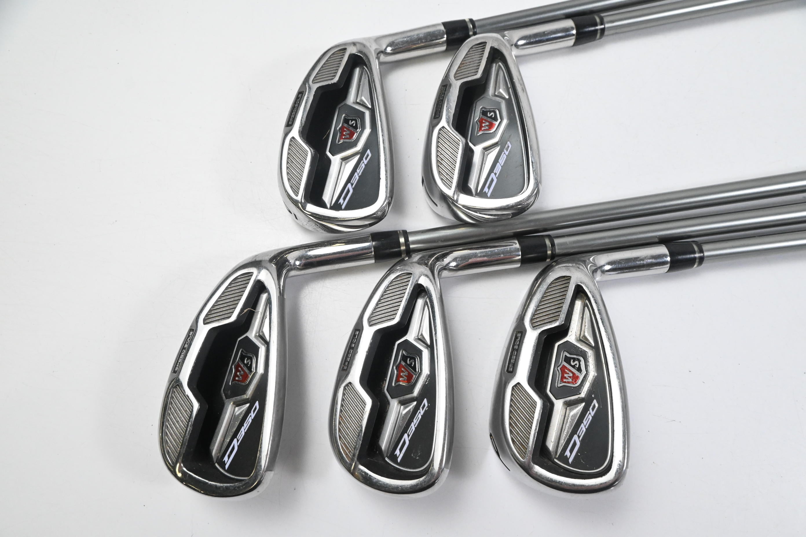Wilson D350 Irons / 6-PW / Regular Flex UST Mamiya Elements Chrome Shafts