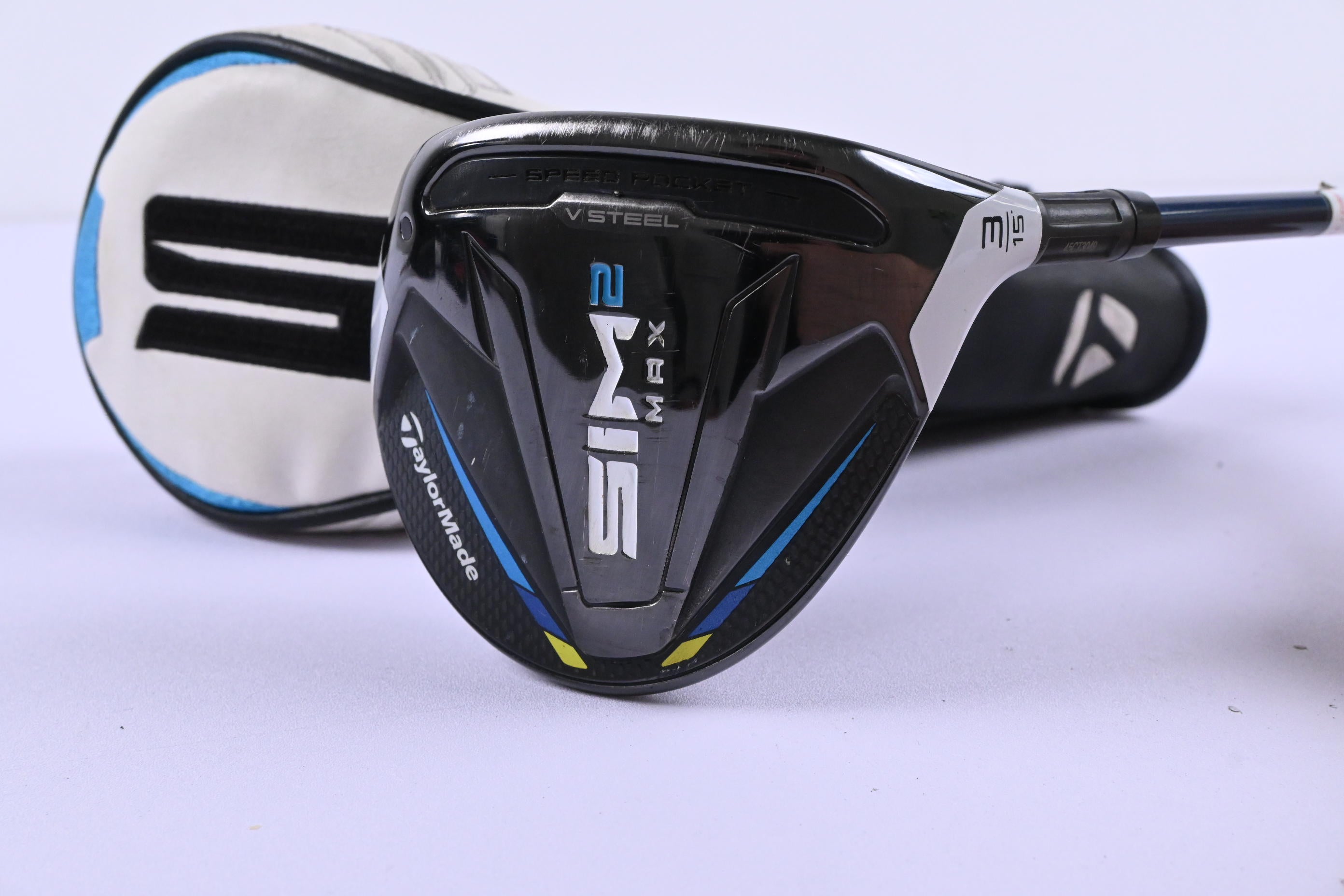 Taylormade SIM2 Max #3 Wood / 15 Degree / Stiff Fujikura Ventus Blue 6 Shaft