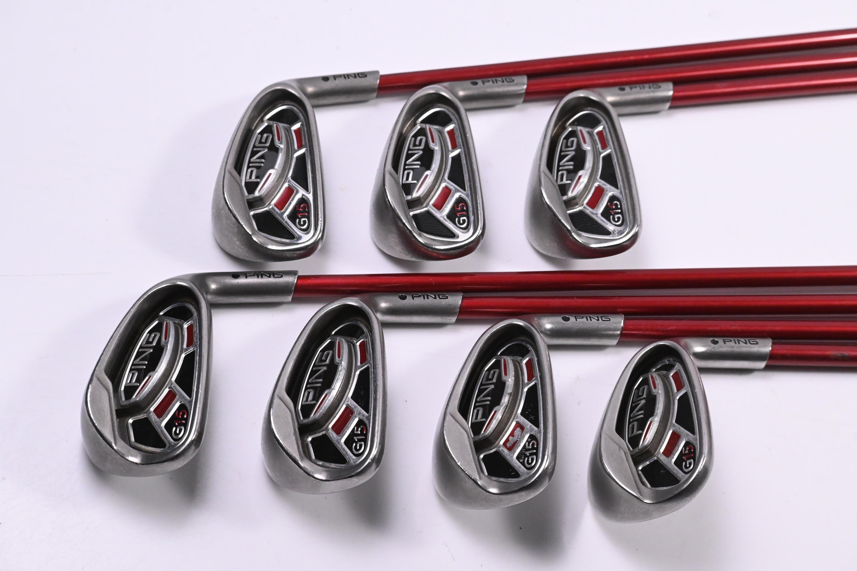 Ping G15 Irons / 5-PW+SW / Black Dot / Senior Flex Ping TFC 149 I Shafts