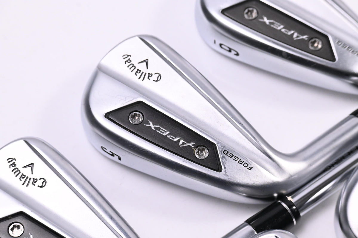 Left Hand Callaway Apex Ai200 Irons / 4-PW / Regular Flex True Temper AMT Red