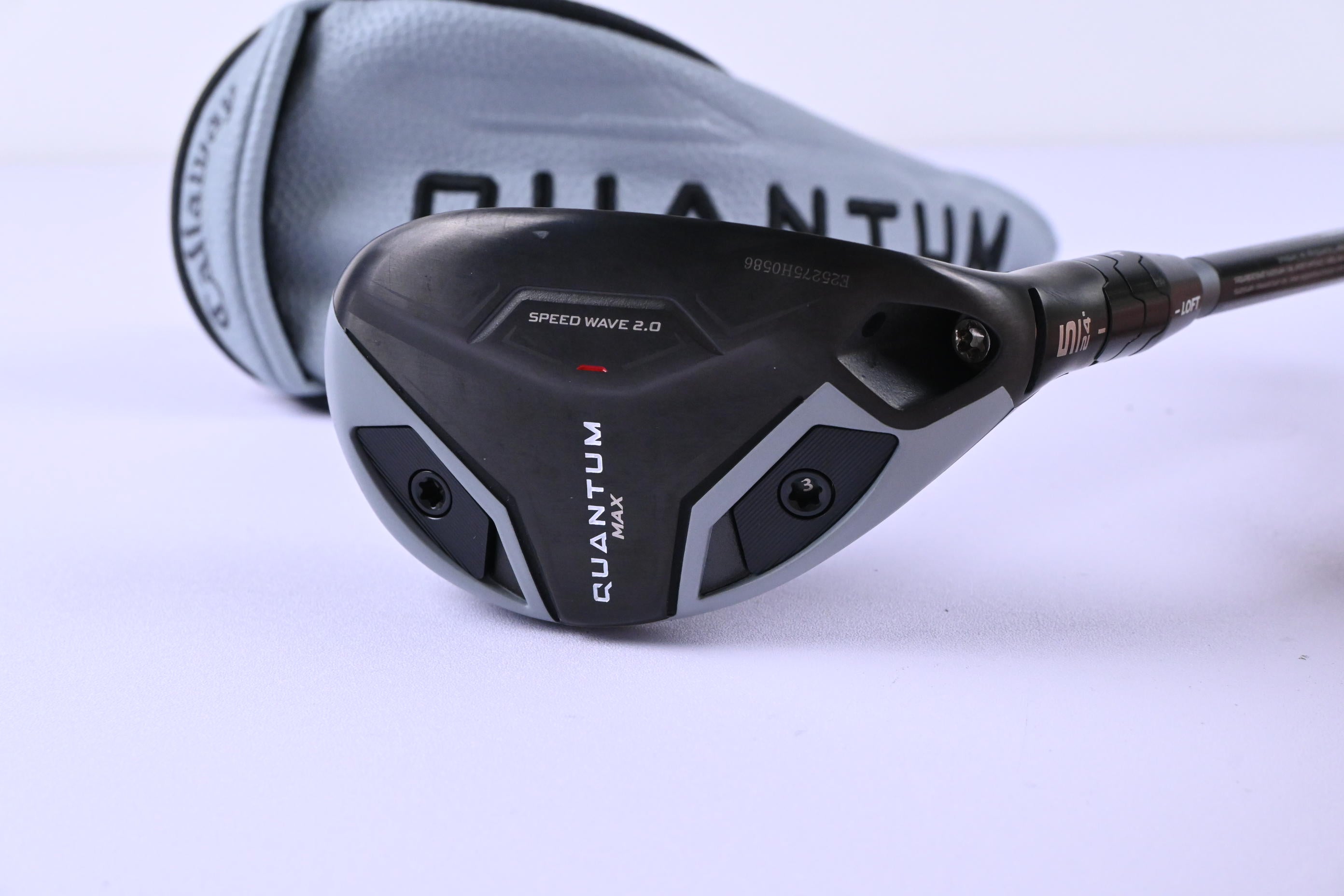 Callaway Quantum Max #5 Hybrid / 24 Degree / Regular Flex Denali Frost Silver 60