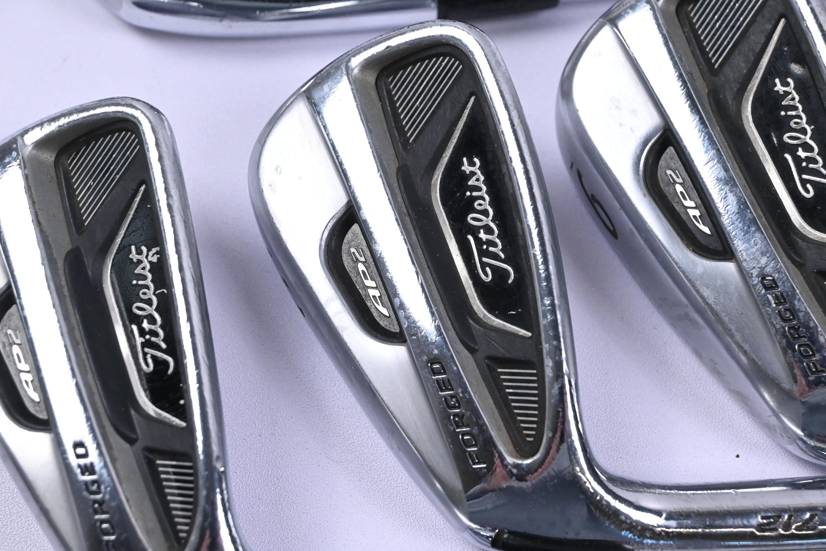 Left Hand Titleist 712 AP2 Irons / 4-PW / Stiff Flex KBS Tour Shafts