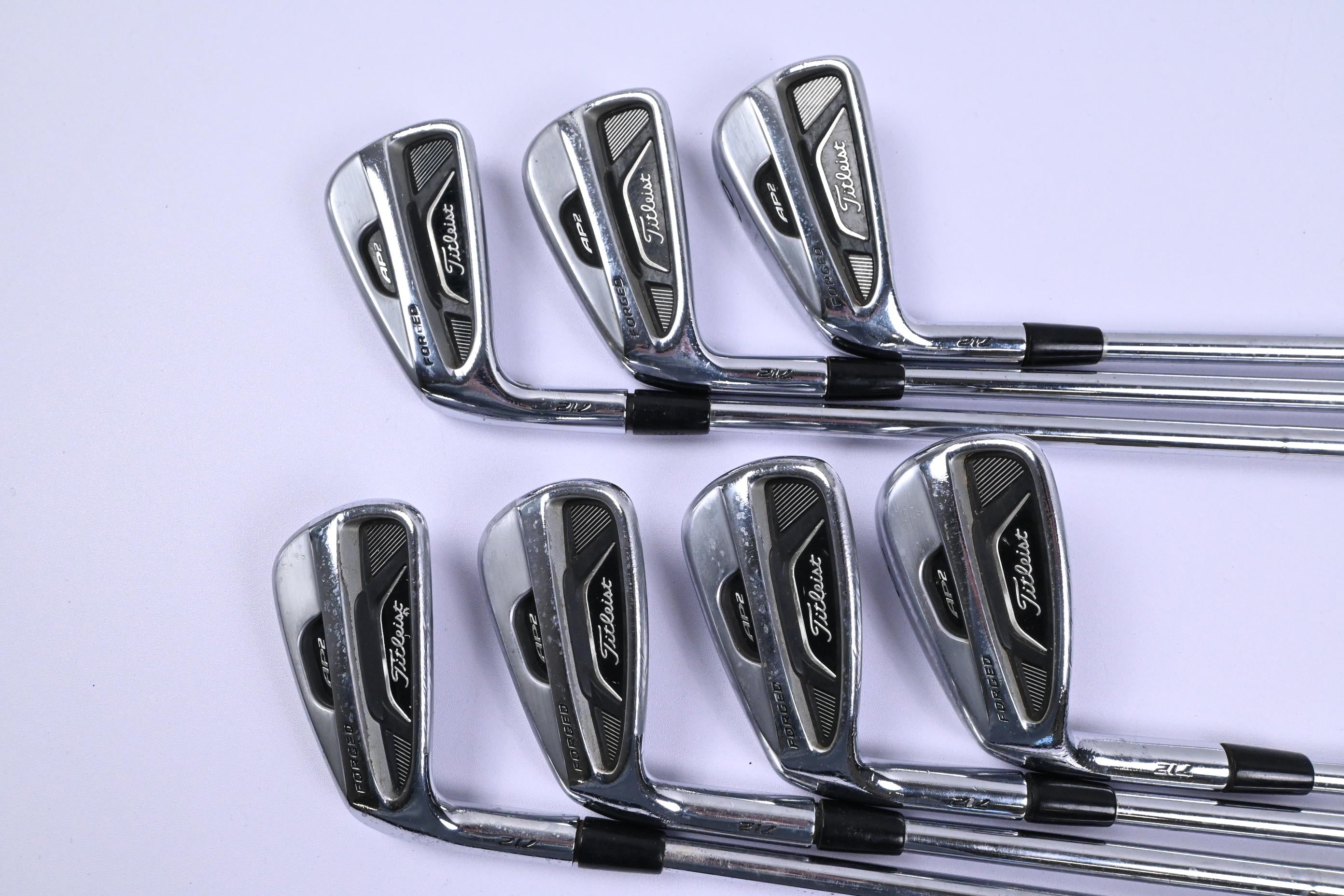 Left Hand Titleist 712 AP2 Irons / 4-PW / Stiff Flex KBS Tour Shafts