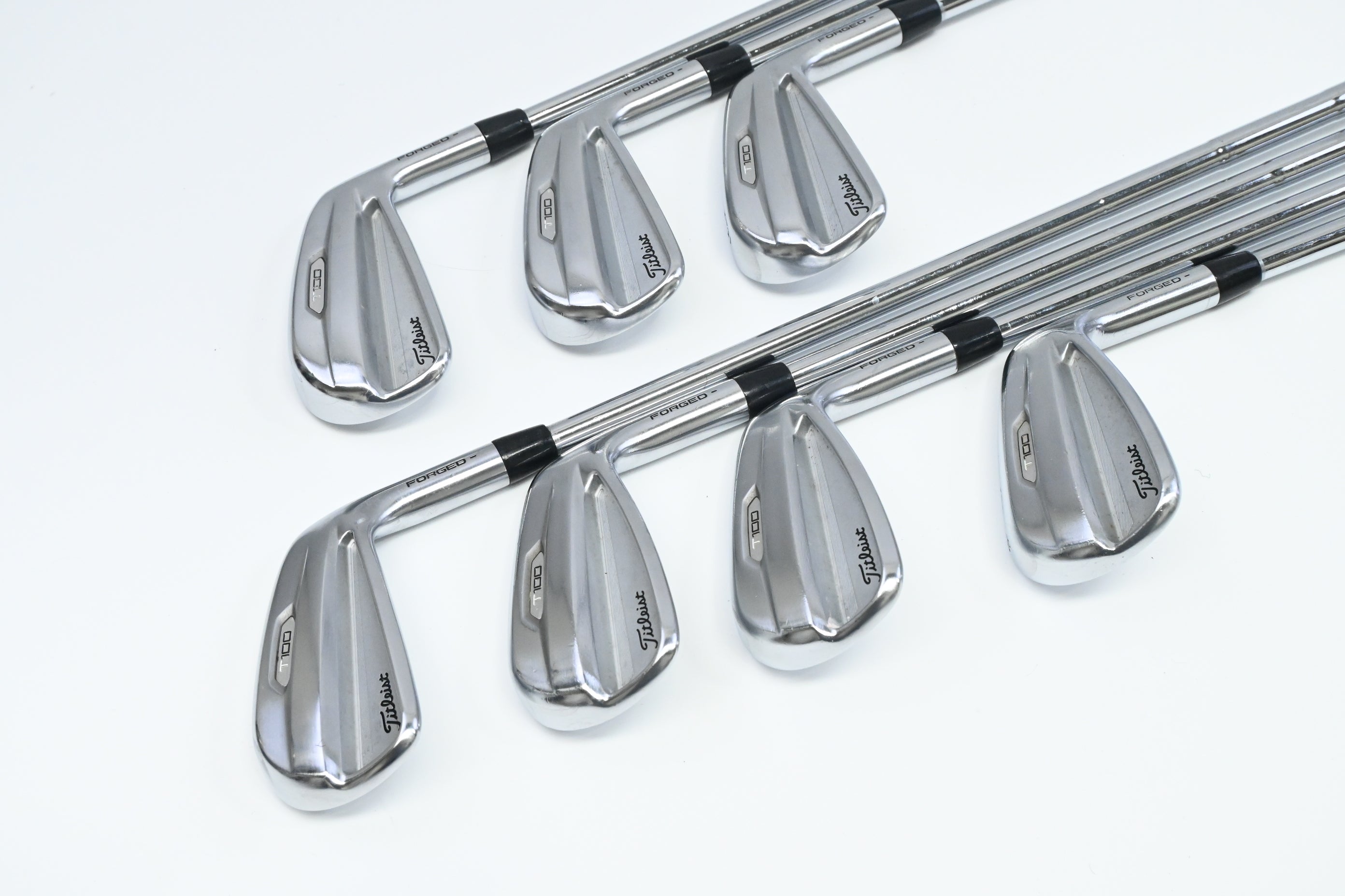 Titleist T100 2021 Irons / 4-PW / Stiff Flex AMT White S300 Shafts
