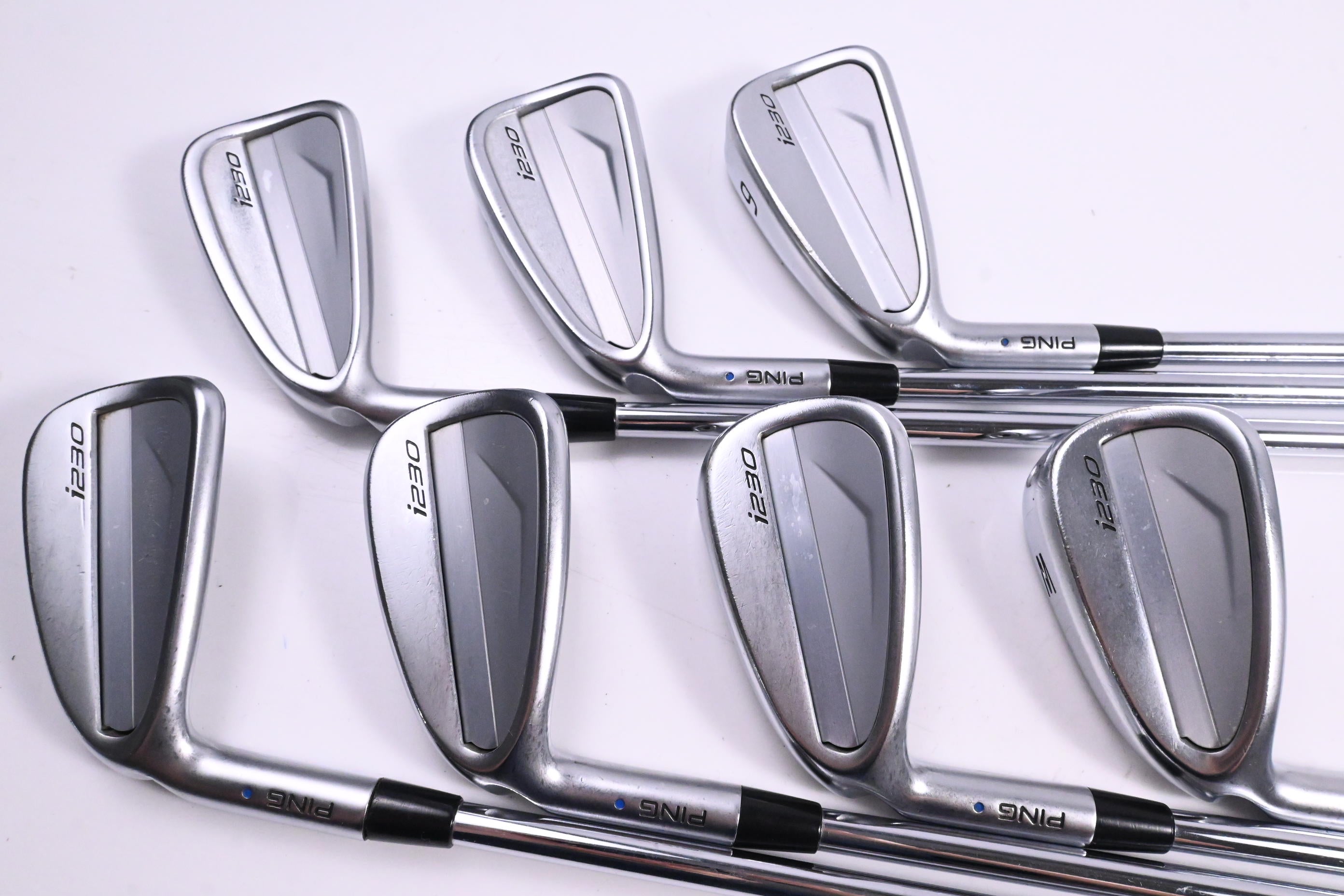 Left Hand Ping i230 Irons / 4-PW / Blue Dot / Stiff Flex N.S.Pro Modus³ Tour 105