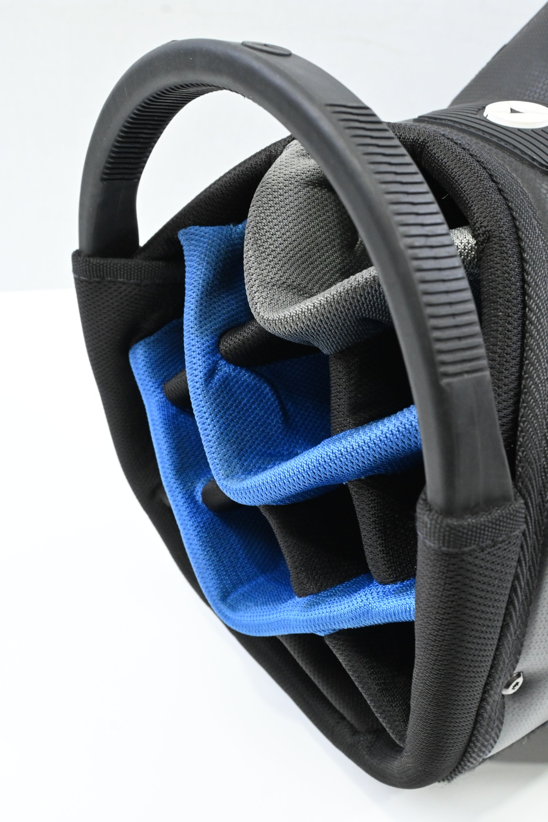 Motocaddy Pro Series Cart Bag / 14-Way Divider / Black, Blue, Grey
