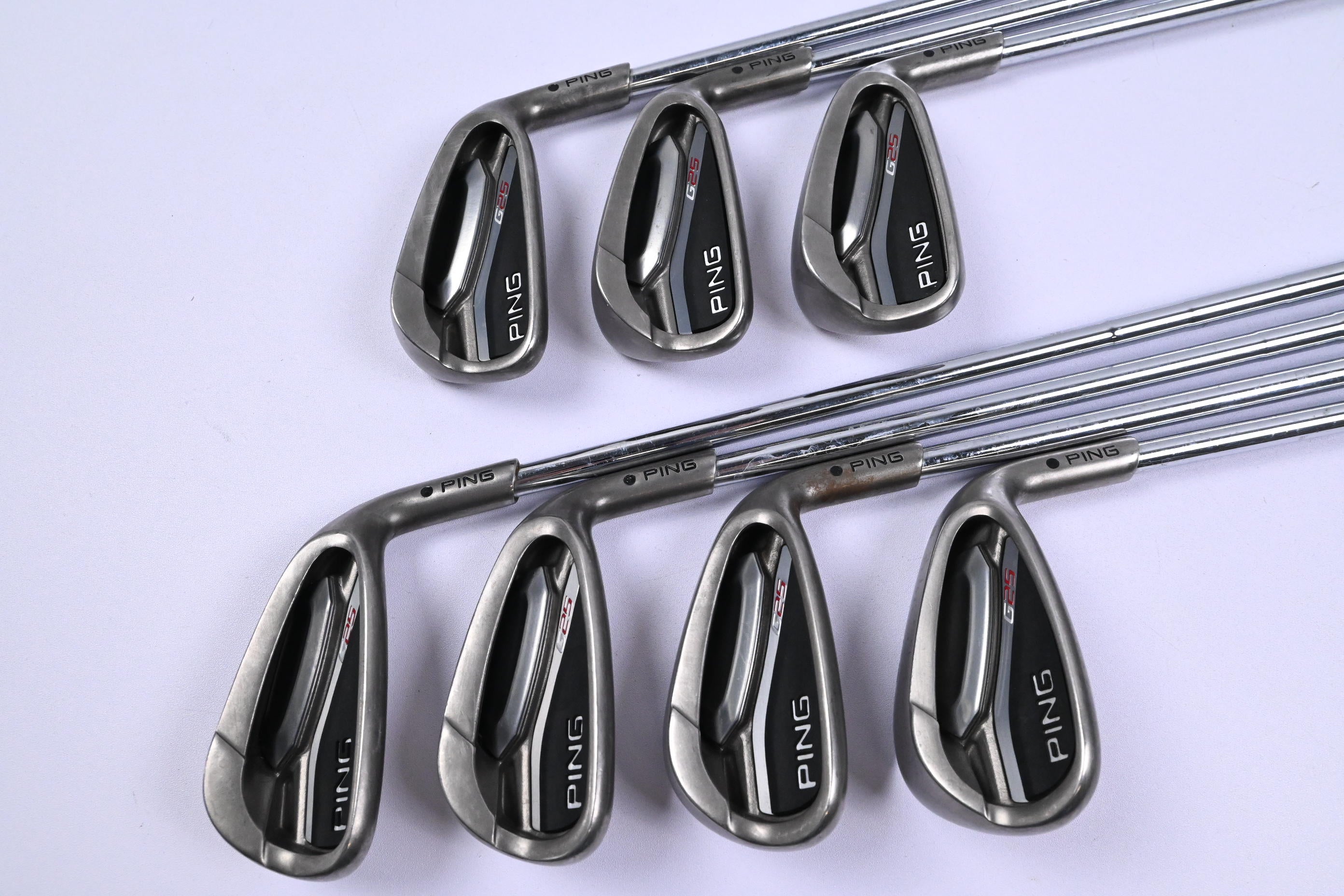 Ping G25 Irons / 5-PW+SW / Black Dot / Regular Flex Ping CFS Shafts