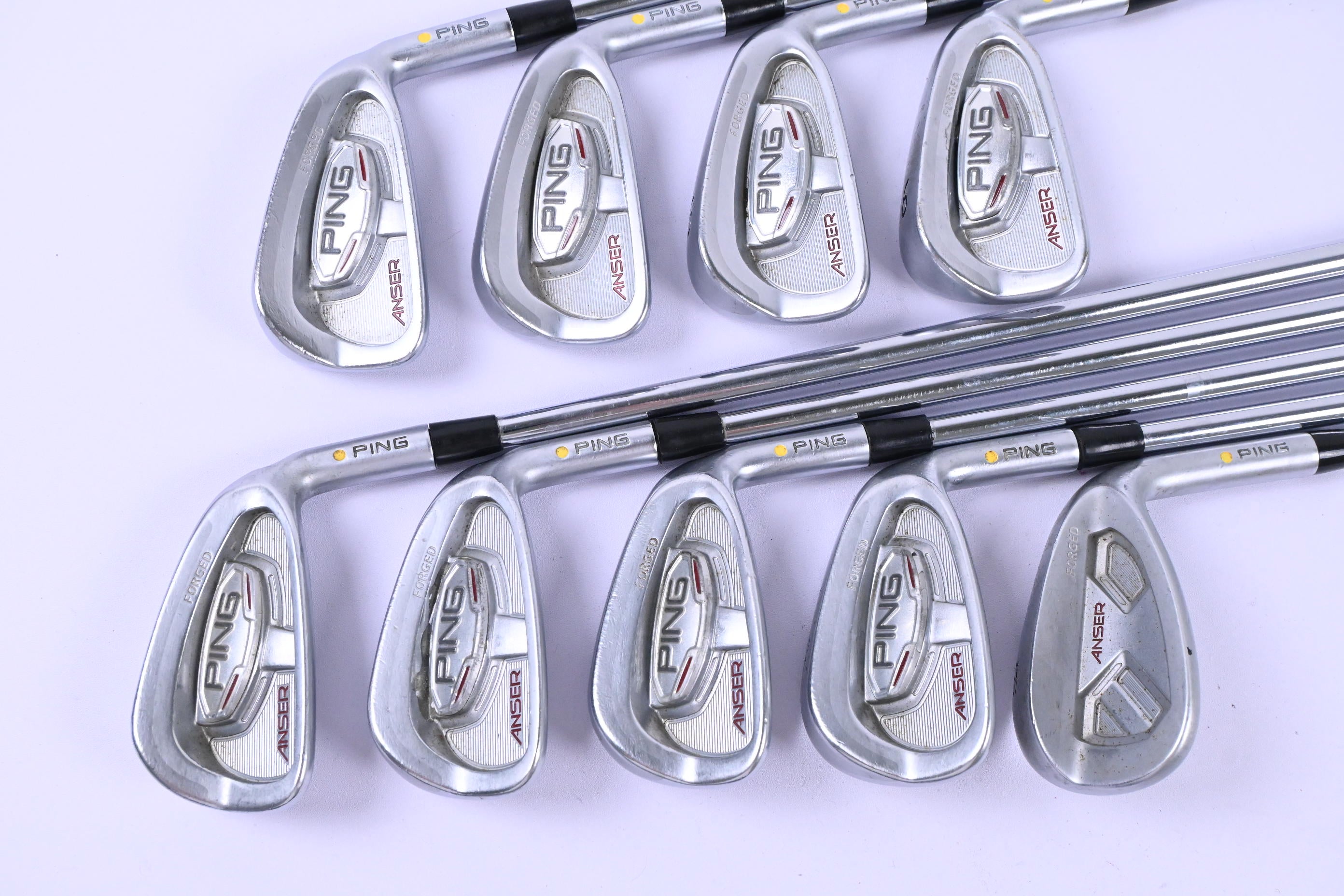Ping Anser Forged 2011 Irons / 3-PW+LW / Yellow Dot / Stiff Flex Project X Rifle