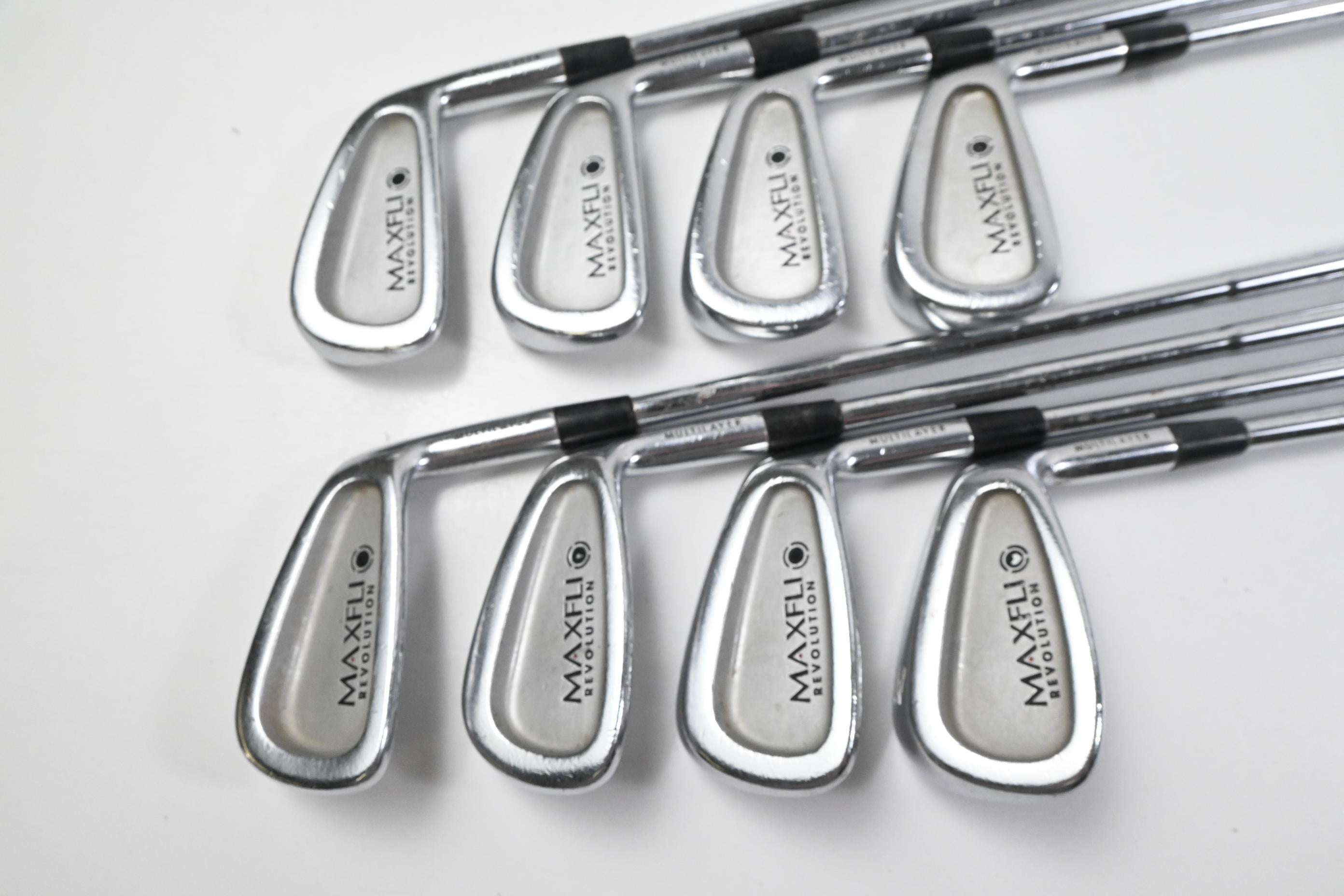 Maxfli Revolution Black Dot Irons / 3-PW / Stiff Flex Dynamic Gold S300U Shafts
