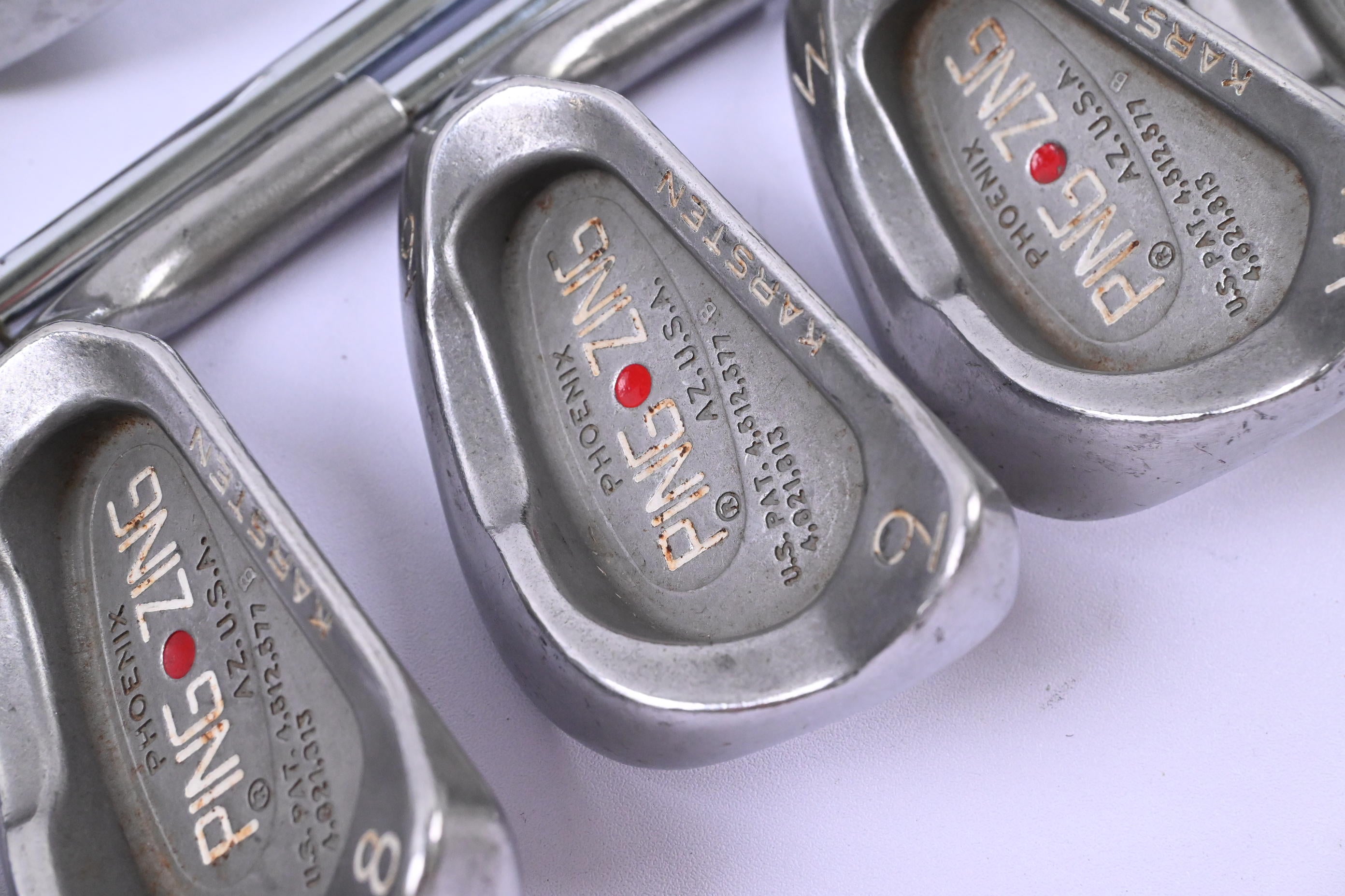 Ping Zing Irons / 3-PW+SW / Red Dot / Stiff Flex Ping Shafts