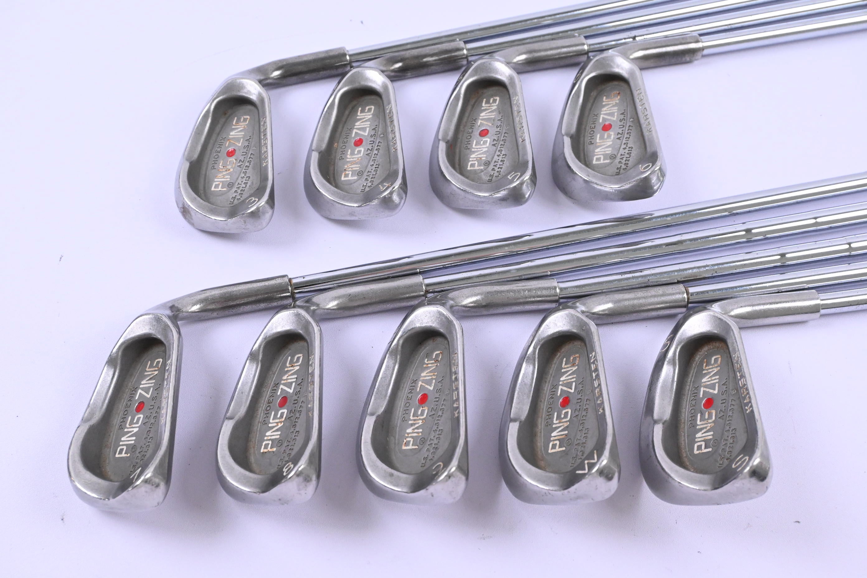 Ping Zing Irons / 3-PW+SW / Red Dot / Stiff Flex Ping Shafts