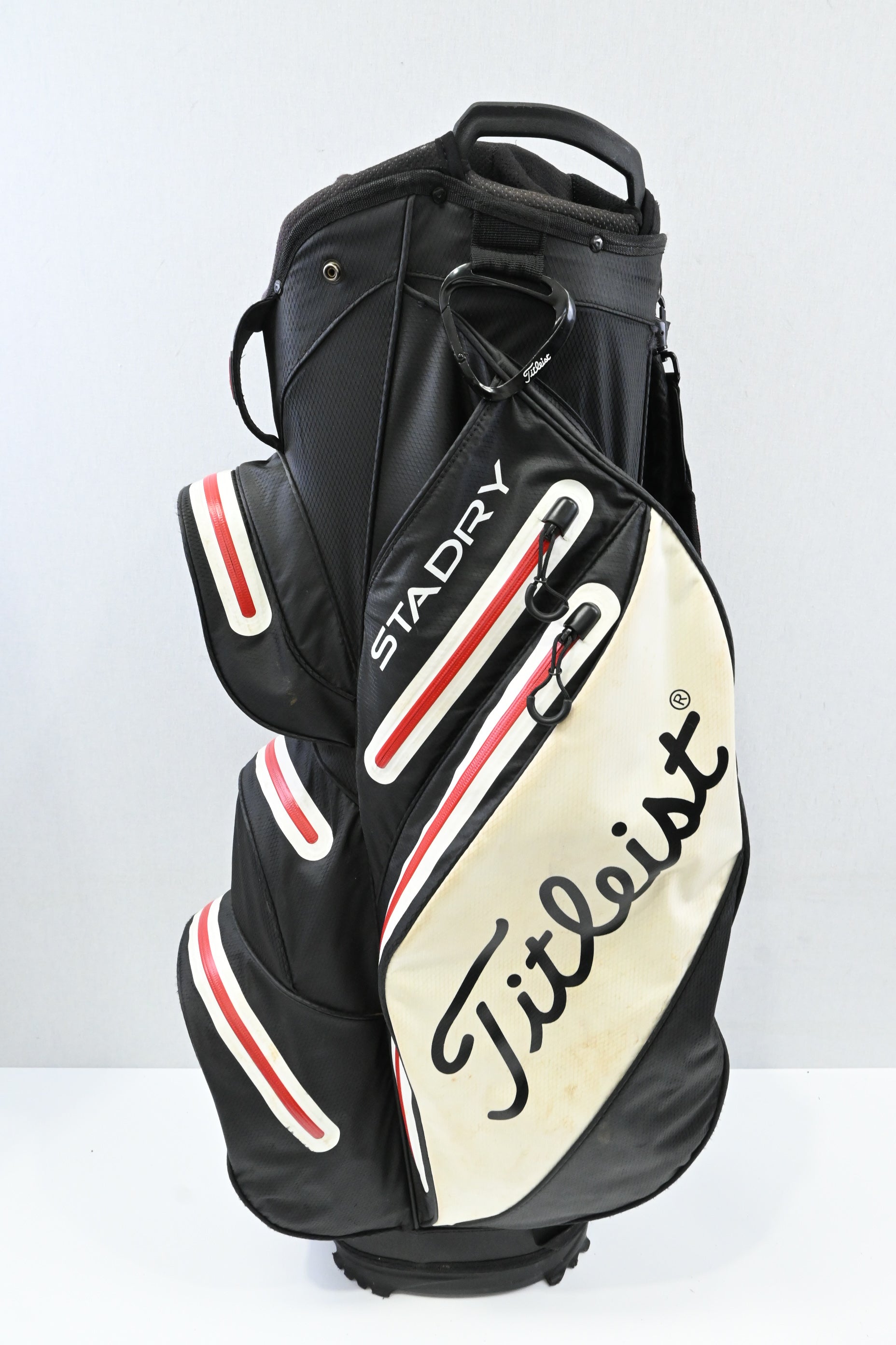 Titleist StaDry Cart Bag / 14-Way Divider / Black, Red, White