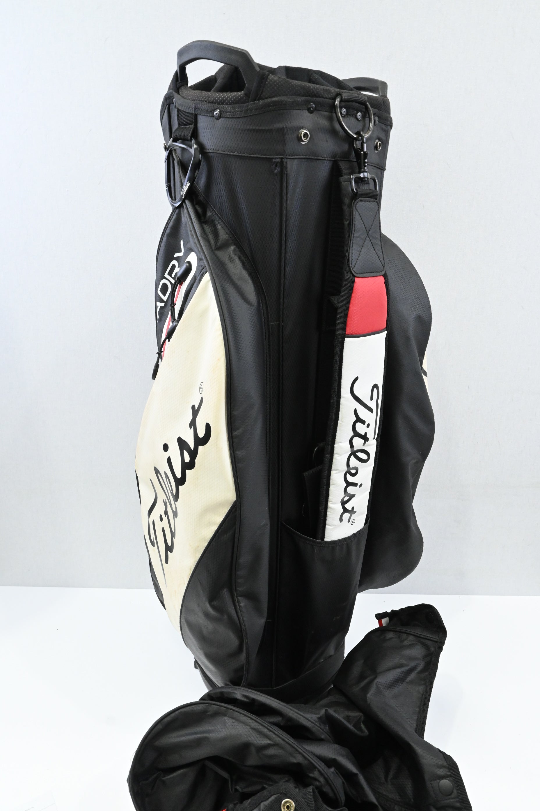 Titleist StaDry Cart Bag / 14-Way Divider / Black, Red, White
