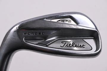 Left Hand Titleist 718 AP2 #8 Iron / 38 Degree / Stiff Flex AMT White S300 Shaft
