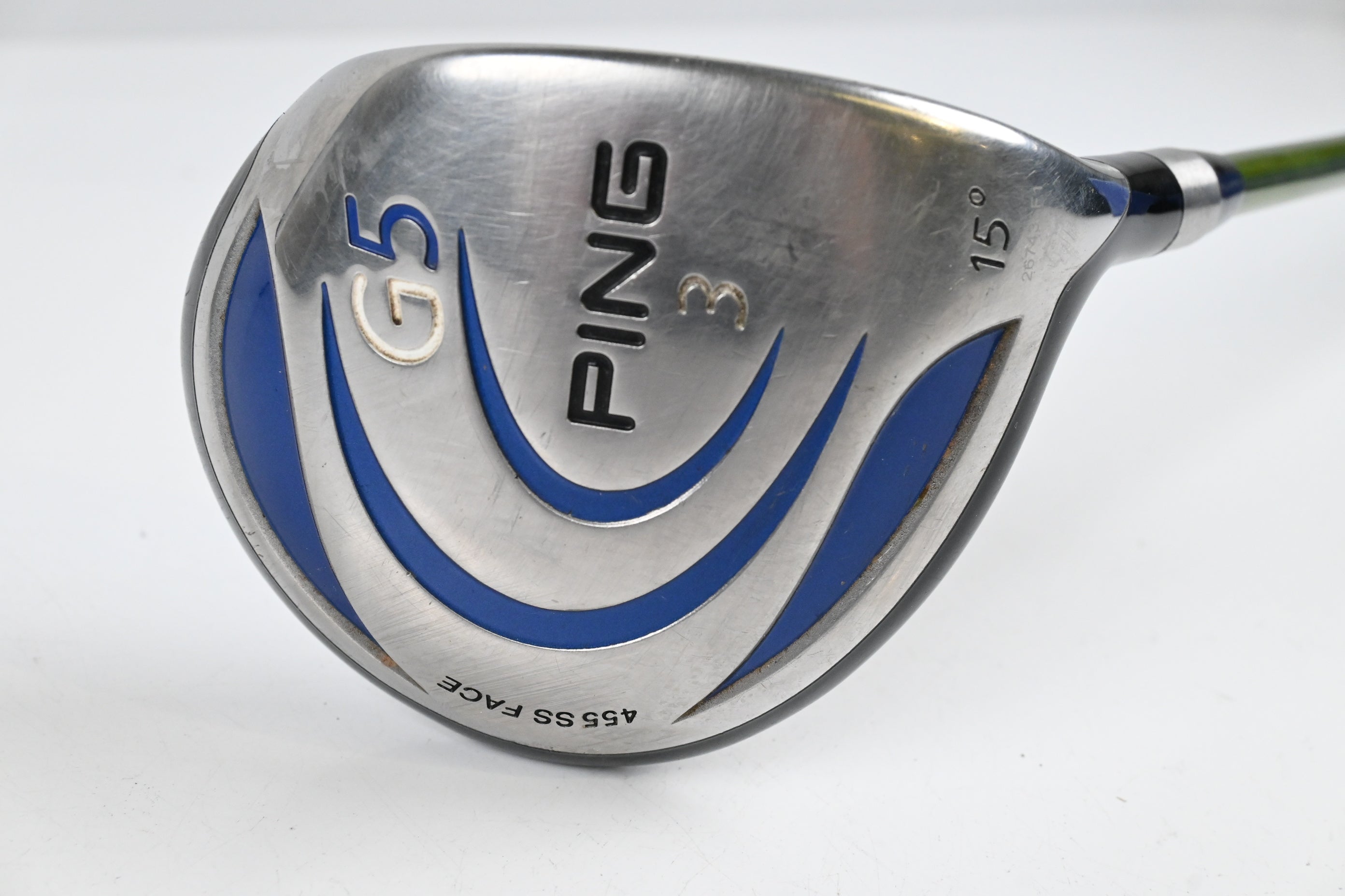 Ping G5 #3 Wood / 15 Degree / Stiff Flex Aldila NV Green 75 Shaft