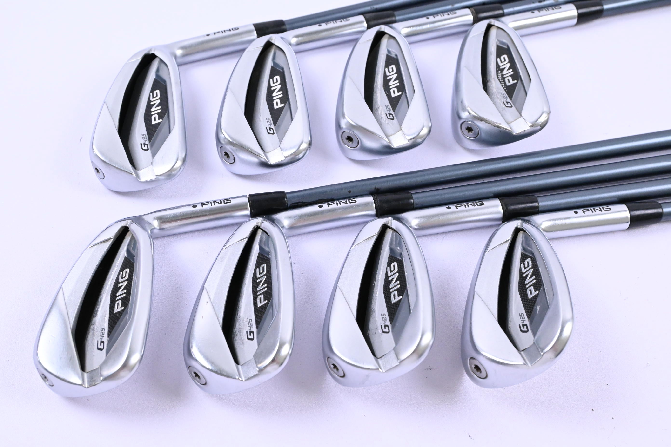Ping G425 Irons / 4-PW+SW / Black Dot / Regular Flex Ping Alta CB Slate Shafts