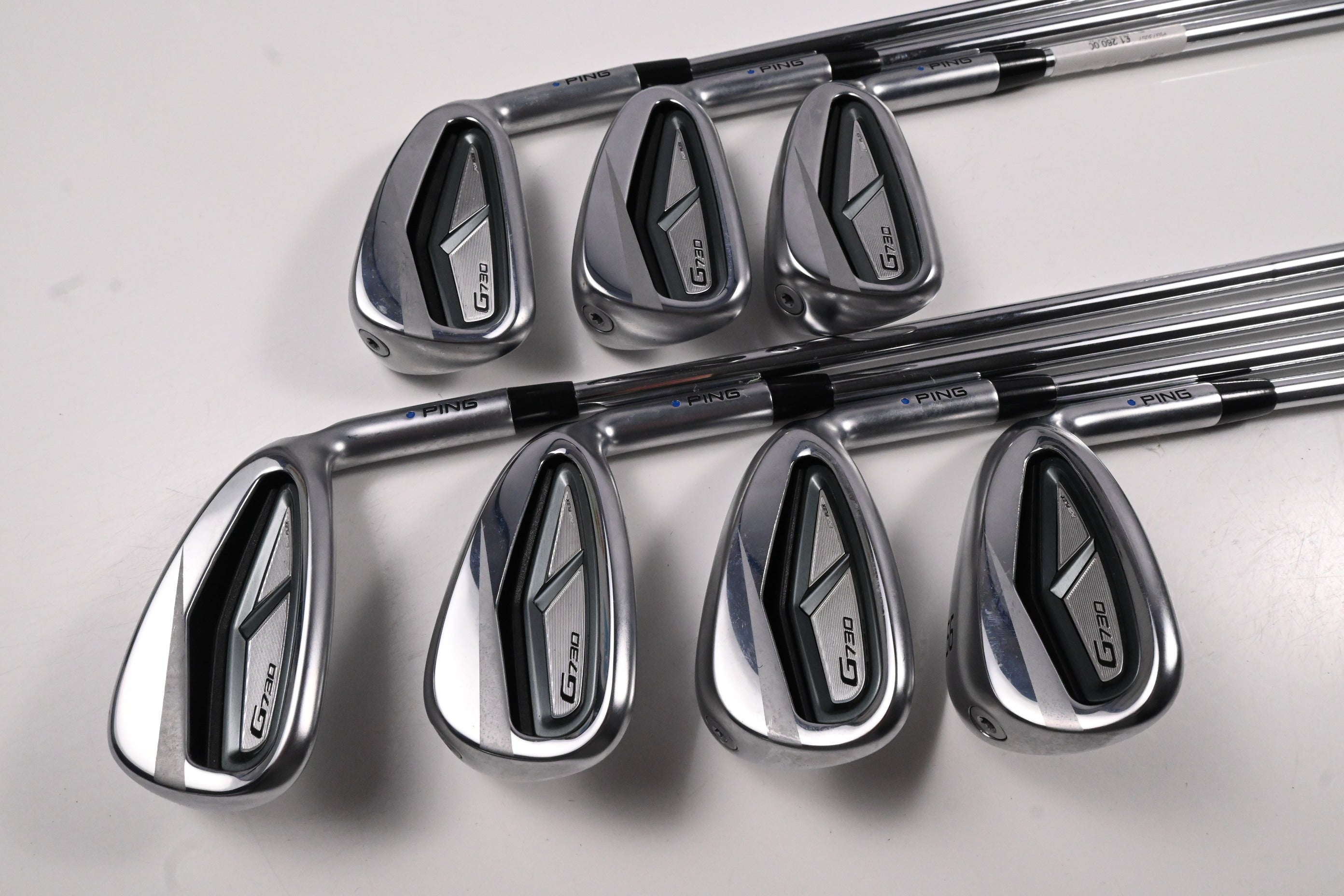 Ping G730 Irons / 6-PW+UW+56° / Blue Dot / Regular Flex Ping AWT 2.0 Shafts