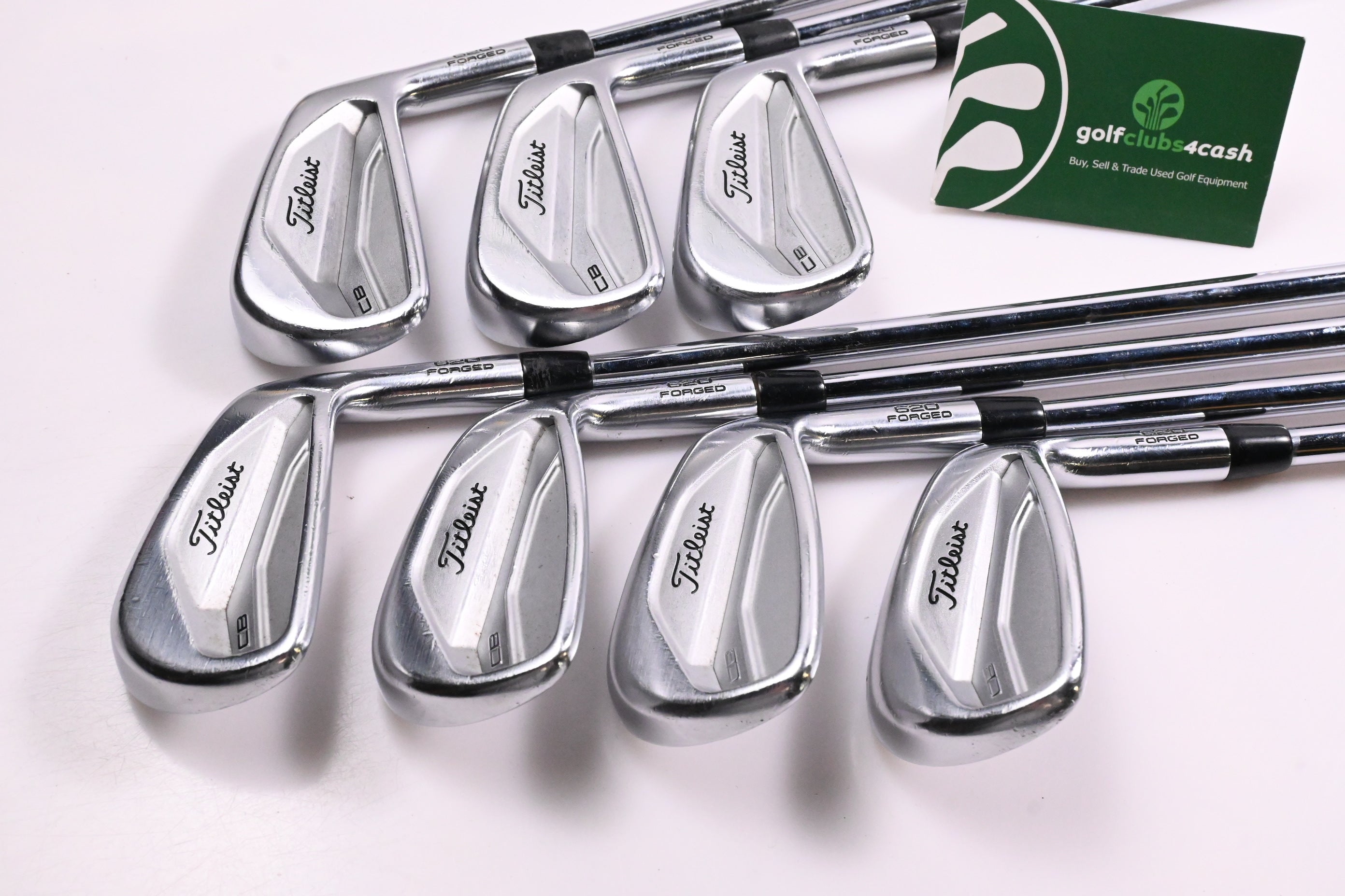 Titleist CB 620 Irons / 4-PW / Stiff Flex Project X LZ 120 Shafts