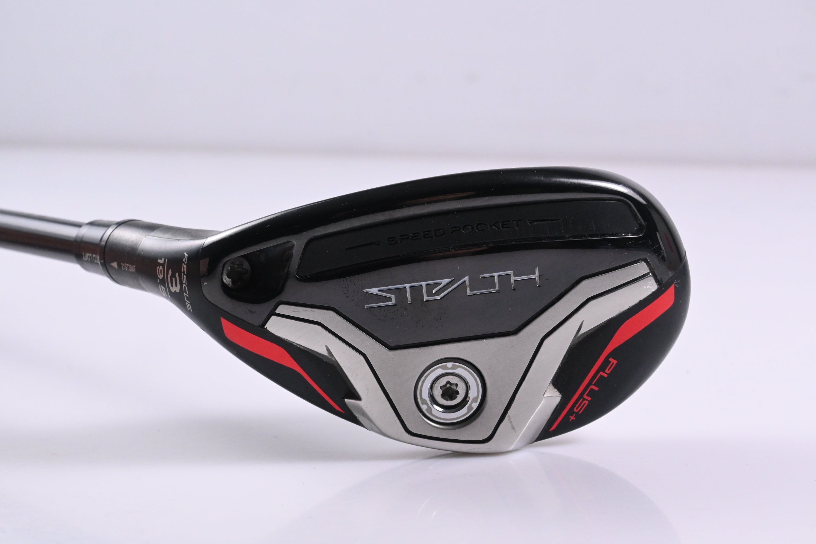 Left Hand Taylormade Stealth Plus #3 Hybrid / 19.5 Degree / Stiff Flex HZRDUS