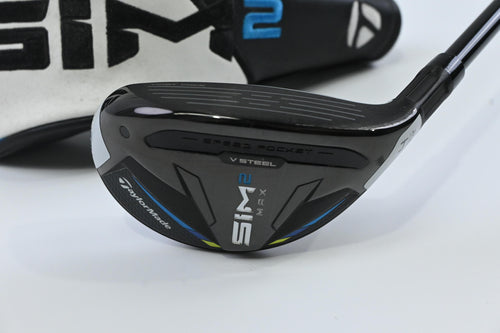 Taylormade SIM2 Max #4 Hybrid / 22 Degree / Stiff Flex HZRDUS Smoke Black RDX 80