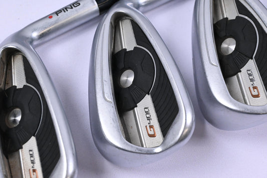 Ping G400 Irons / 5-PW+SW / Red Dot / Regular Flex Ping AWT 2.0 Shafts