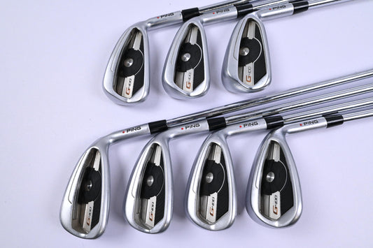 Ping G400 Irons / 5-PW+SW / Red Dot / Regular Flex Ping AWT 2.0 Shafts