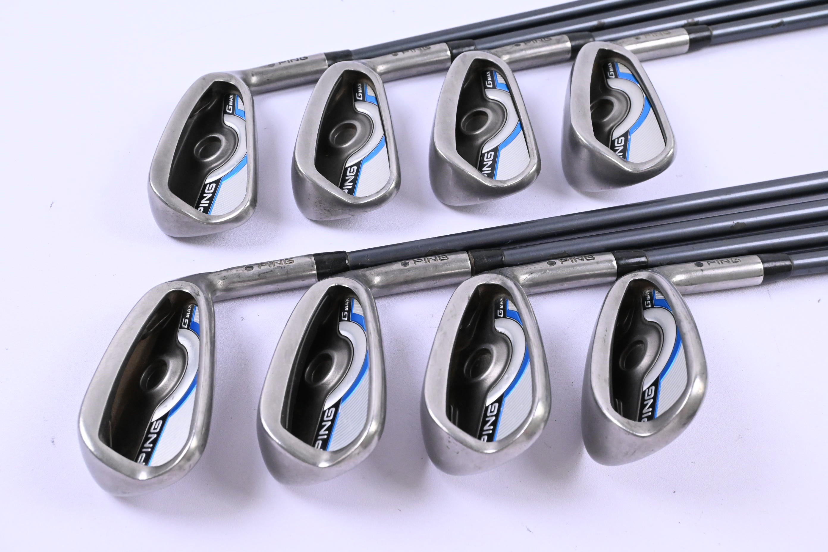 Ping GMax Irons / 4-PW+SW / Black Dot / Senior Flex Ping CFS 65 Shafts