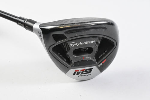 Left Hand Taylormade M5 #3 Wood / 15 Degree / X-Flex HZRDUS Smoke Red RDX 75