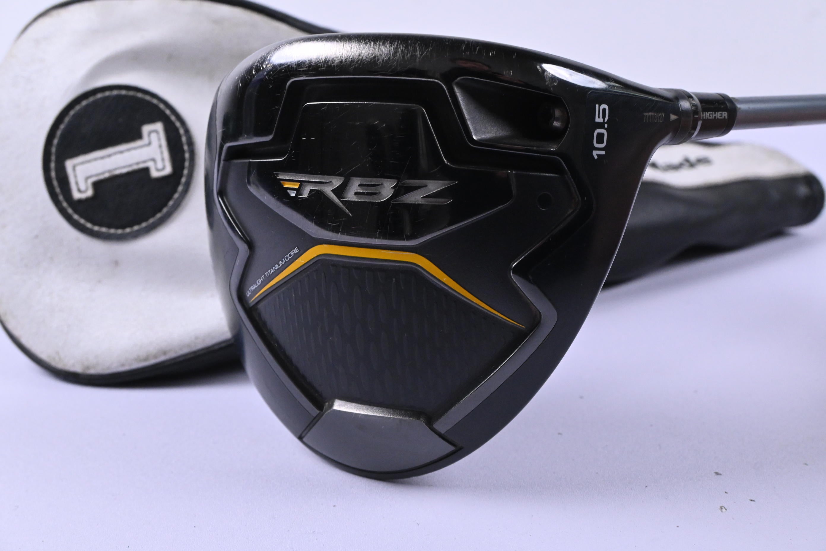 Taylormade RBZ Black Driver / 10.5 Degree / Stiff Flex Ozik MFS 55 White Tie
