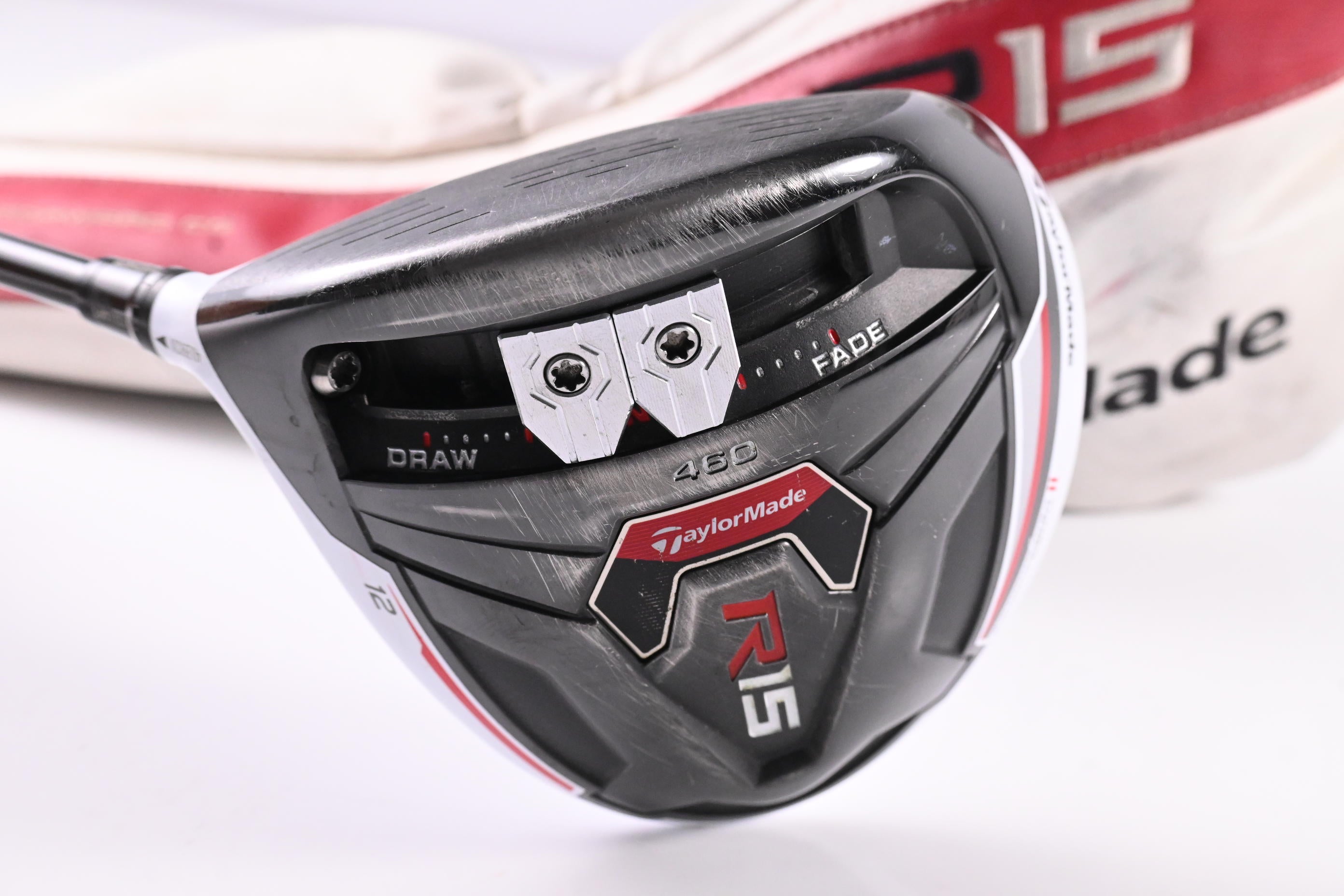 Left Hand Taylormade R15 Driver / 12 Degree / Stiff Flex Fujikura Ventus Red 5