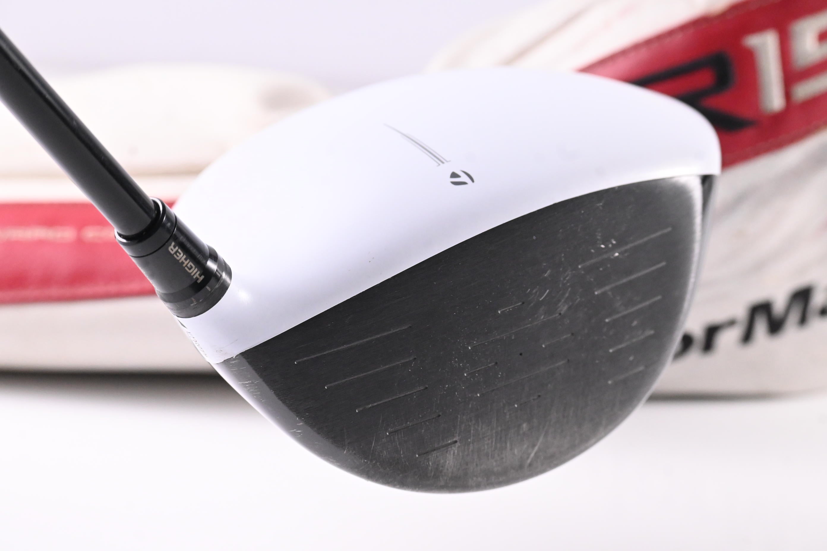 Left Hand Taylormade R15 Driver / 12 Degree / Stiff Flex Fujikura Ventus Red 5