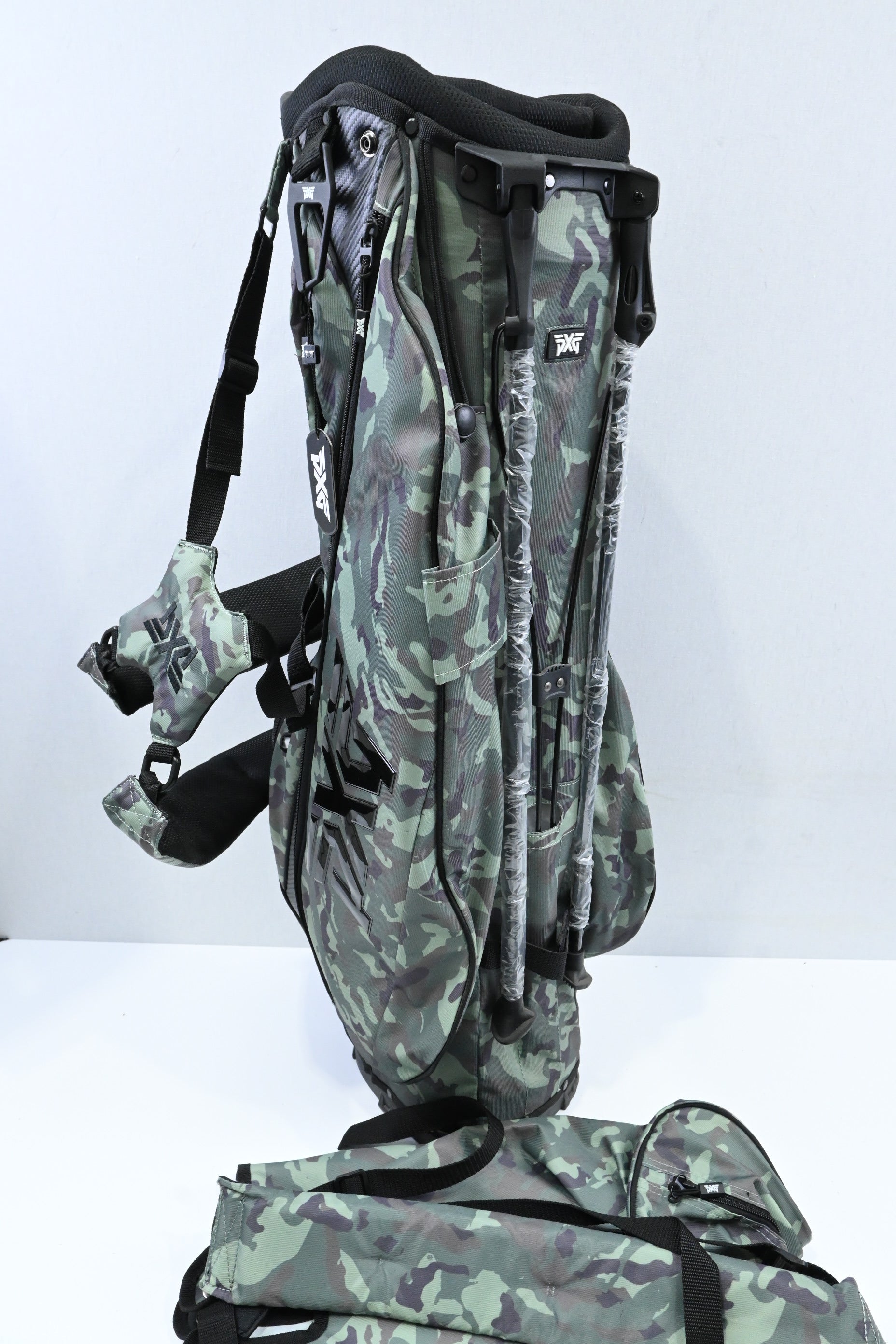 PXG Parsons Xtreme Stand Bag / 4-Way Divider / Camo, Black