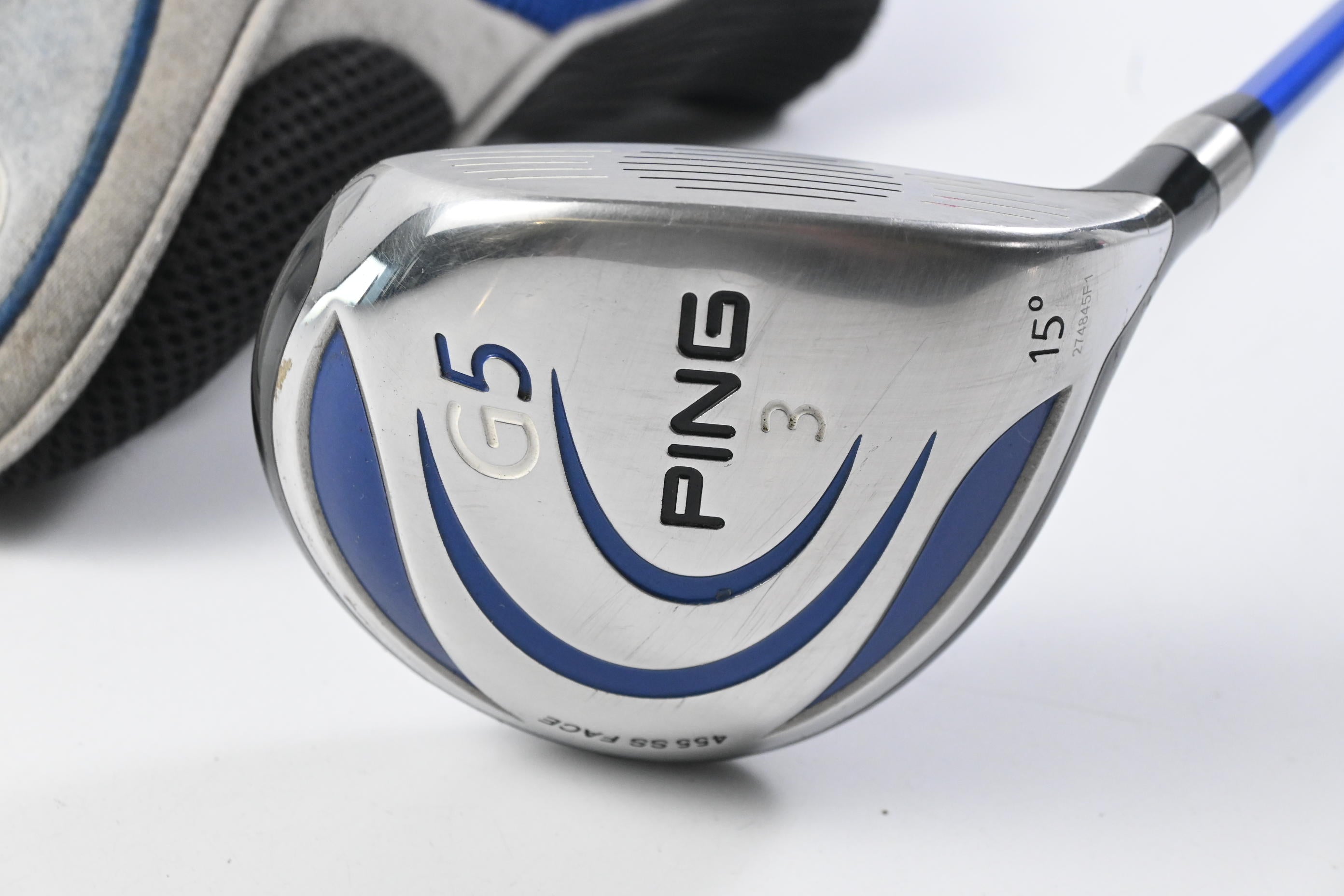 Ping G5 #3 Wood / 15 Degree / Stiff Flex Grafalloy ProLaunch Blue 75 Shaft
