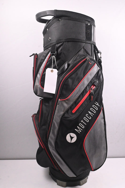 Motocaddy Club Series Cart Bag / 14-Way Divider / Black, Red, Grey