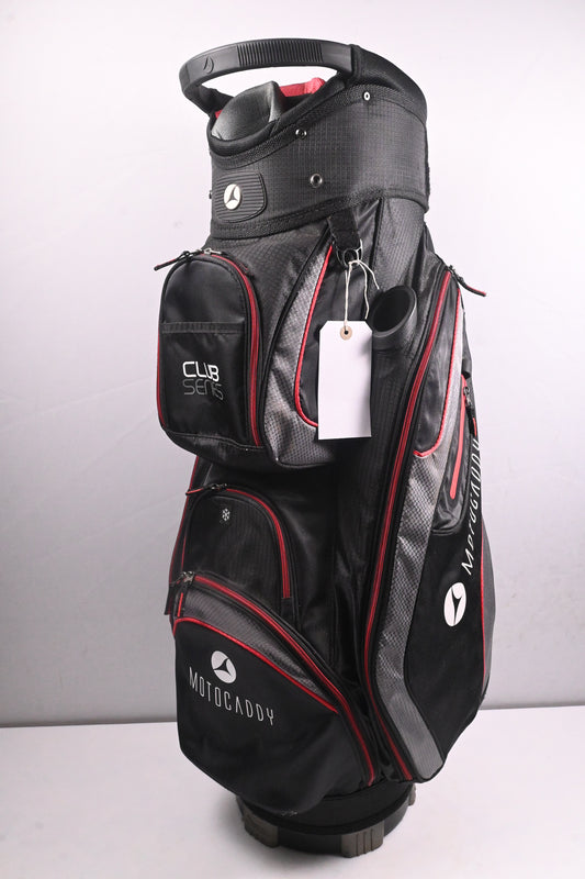 Motocaddy Club Series Cart Bag / 14-Way Divider / Black, Red, Grey