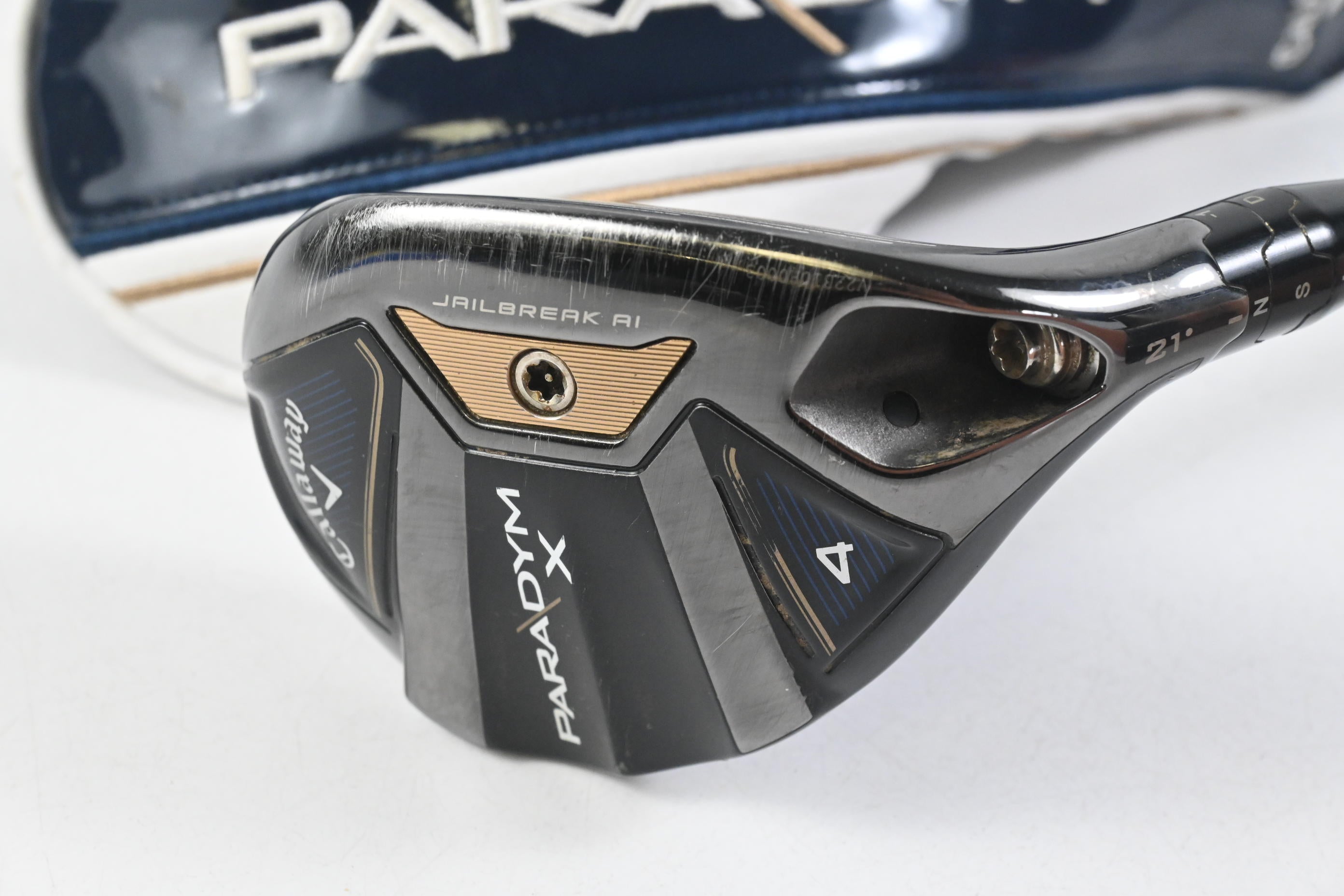 Callaway Paradym X #4 Hybrid / 21 Degree / Regular Flex HZRDUS Silver 65 Shaft