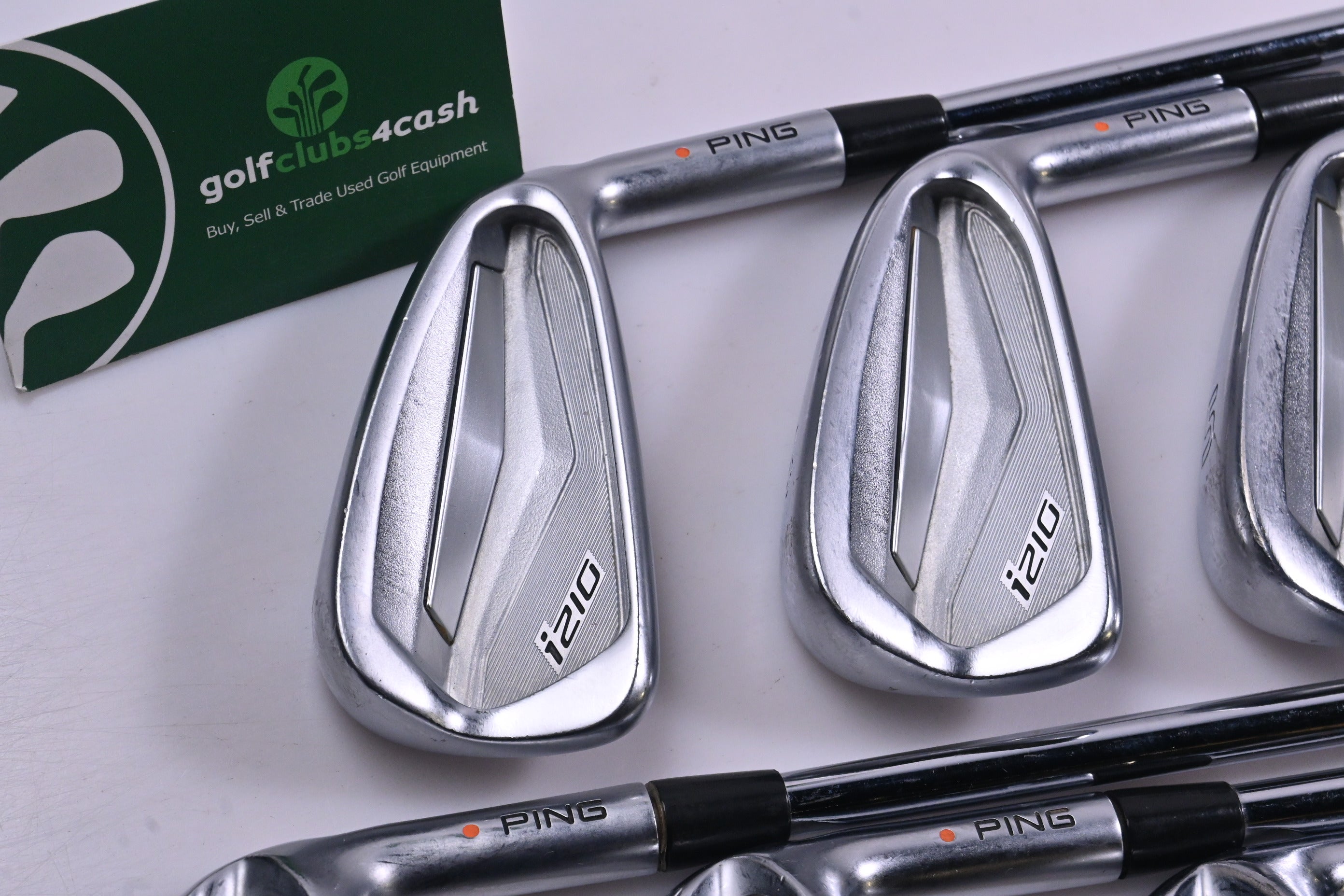 Ping i210 Irons / 3-PW+GW / Orange Dot / X-Flex KBS Tour 130 Shafts