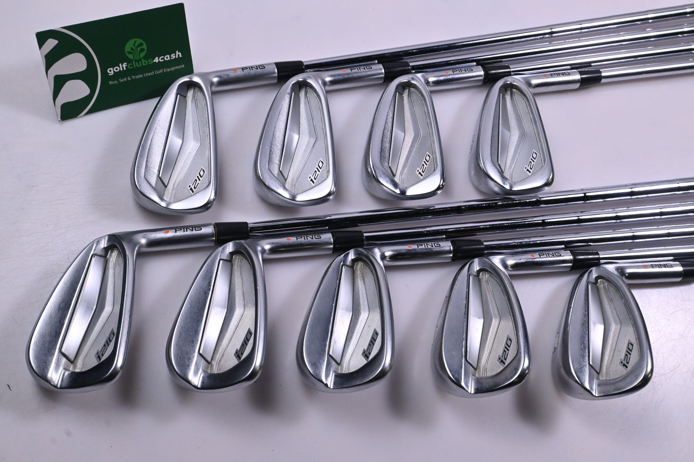 Ping i210 Irons / 3-PW+GW / Orange Dot / X-Flex KBS Tour 130 Shafts